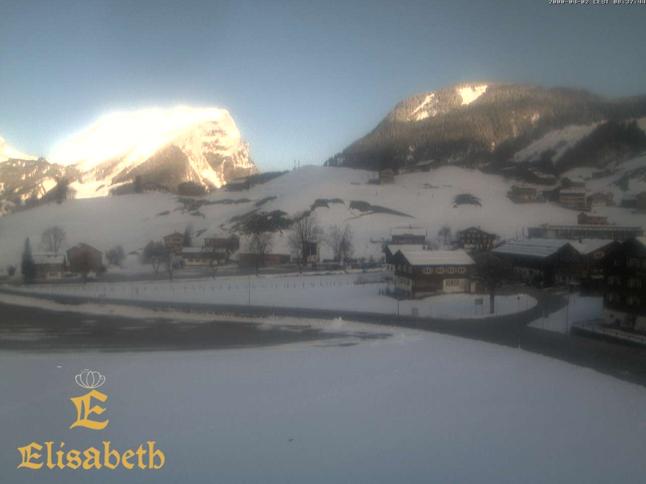 Archiv Foto Webcam Schoppernau: Ausblick Hotel Elisabeth