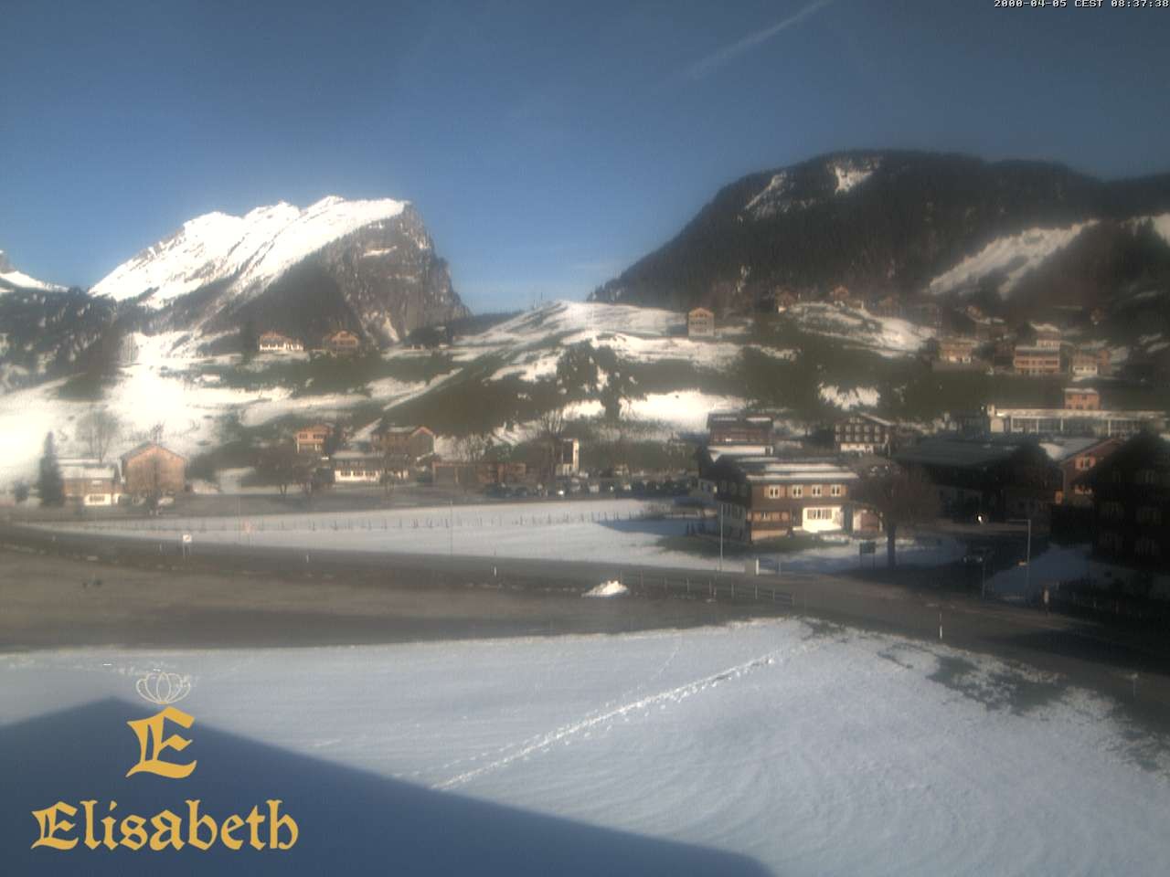 Archiv Foto Webcam Schoppernau: Ausblick Hotel Elisabeth