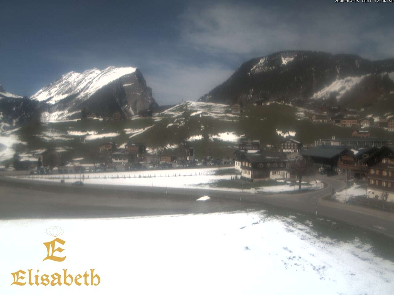 Archiv Foto Webcam Schoppernau: Ausblick Hotel Elisabeth