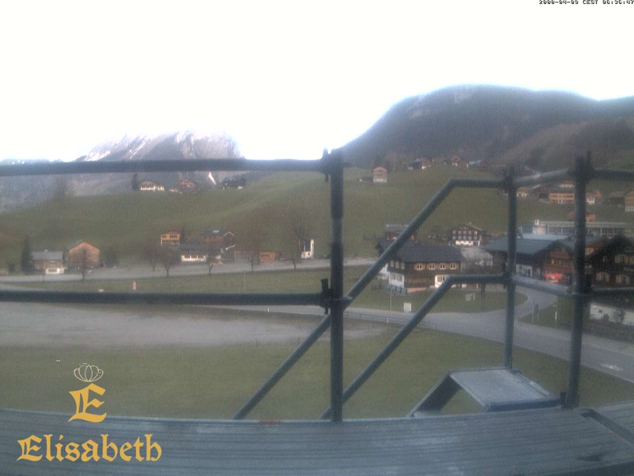 Archiv Foto Webcam Schoppernau: Ausblick Hotel Elisabeth