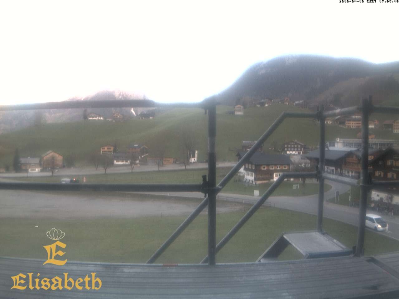 Archiv Foto Webcam Schoppernau: Ausblick Hotel Elisabeth