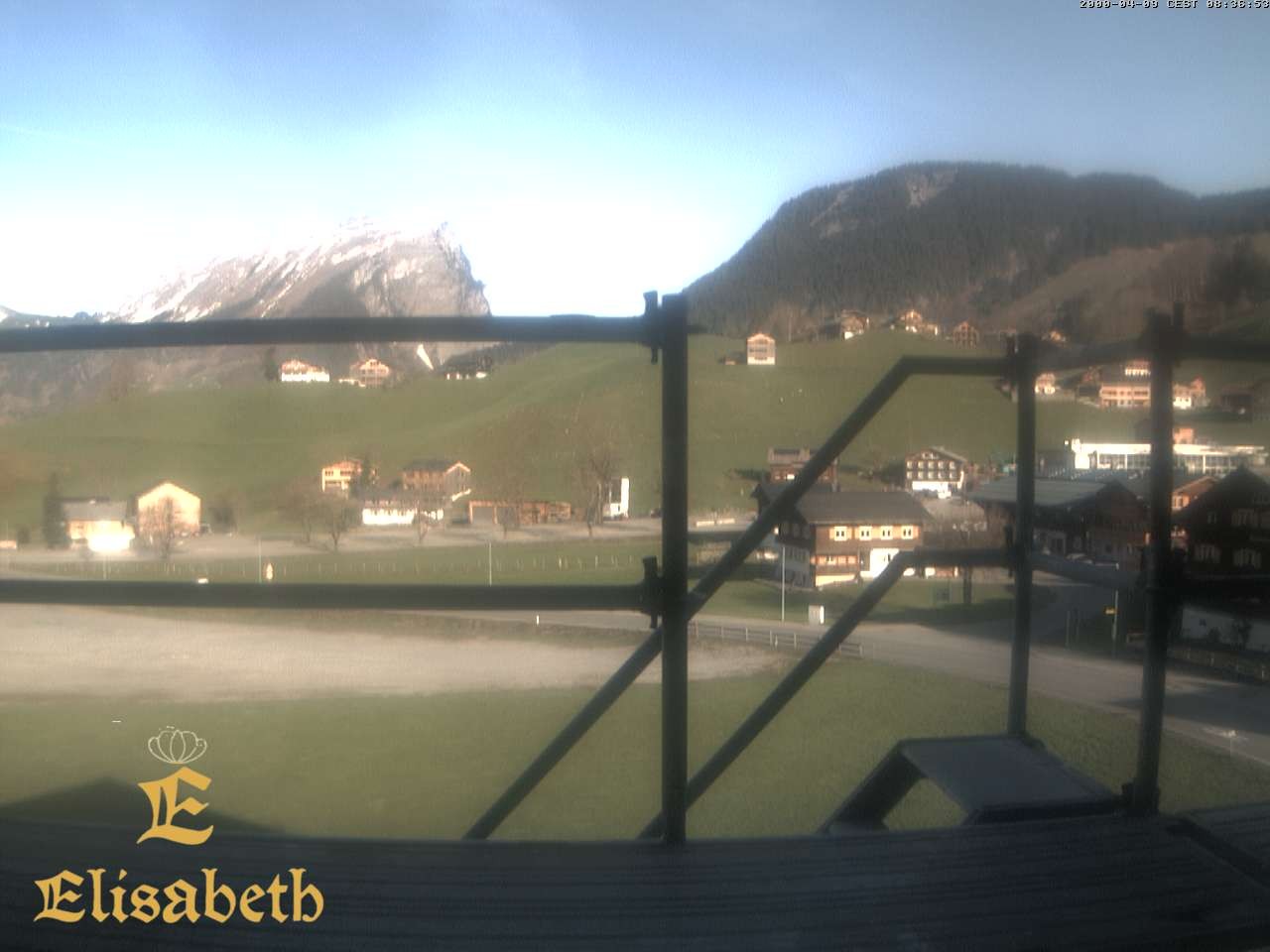 Archiv Foto Webcam Schoppernau: Ausblick Hotel Elisabeth