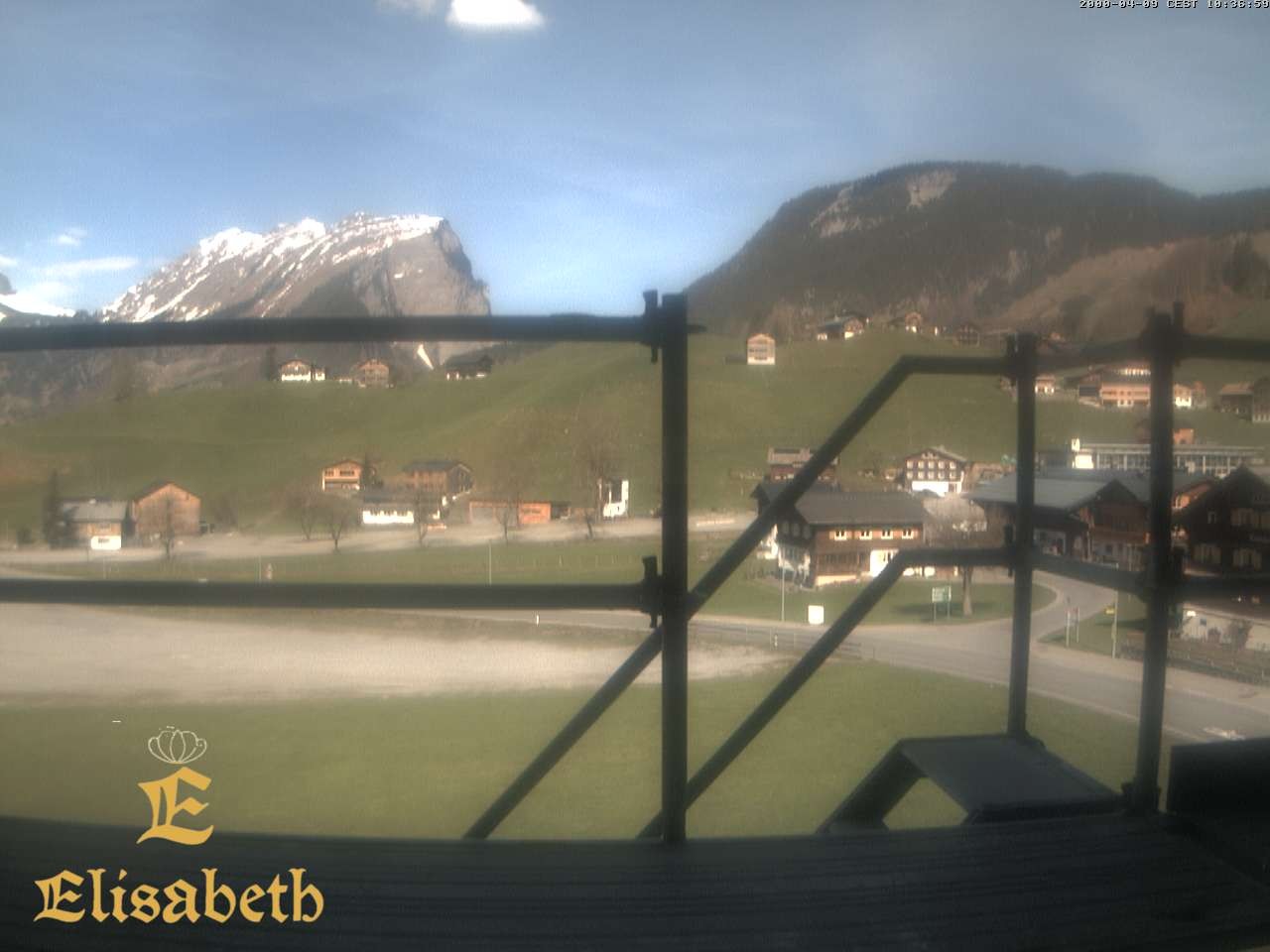 Archiv Foto Webcam Schoppernau: Ausblick Hotel Elisabeth