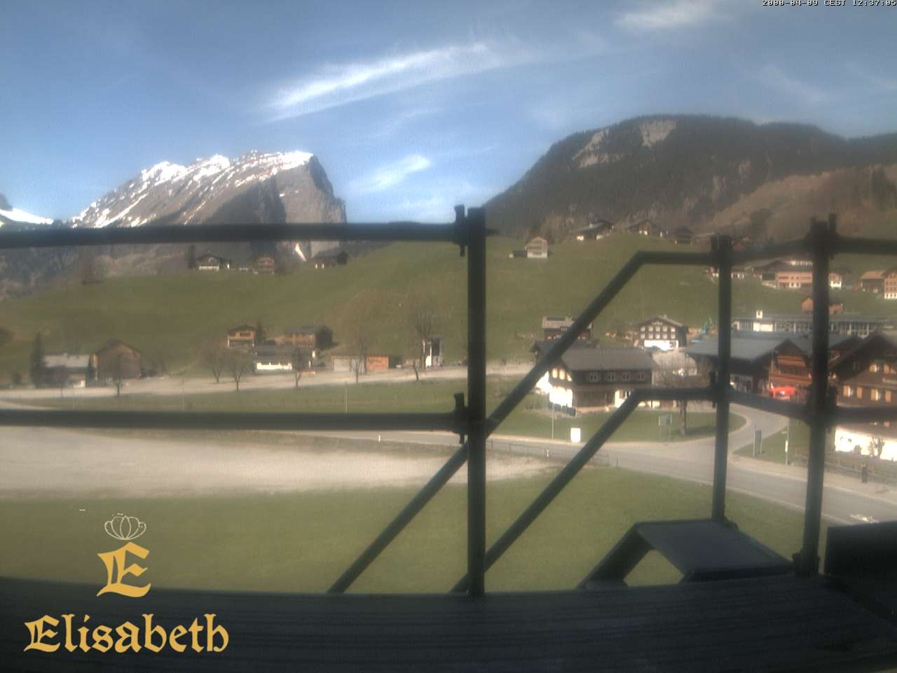 Archiv Foto Webcam Schoppernau: Ausblick Hotel Elisabeth