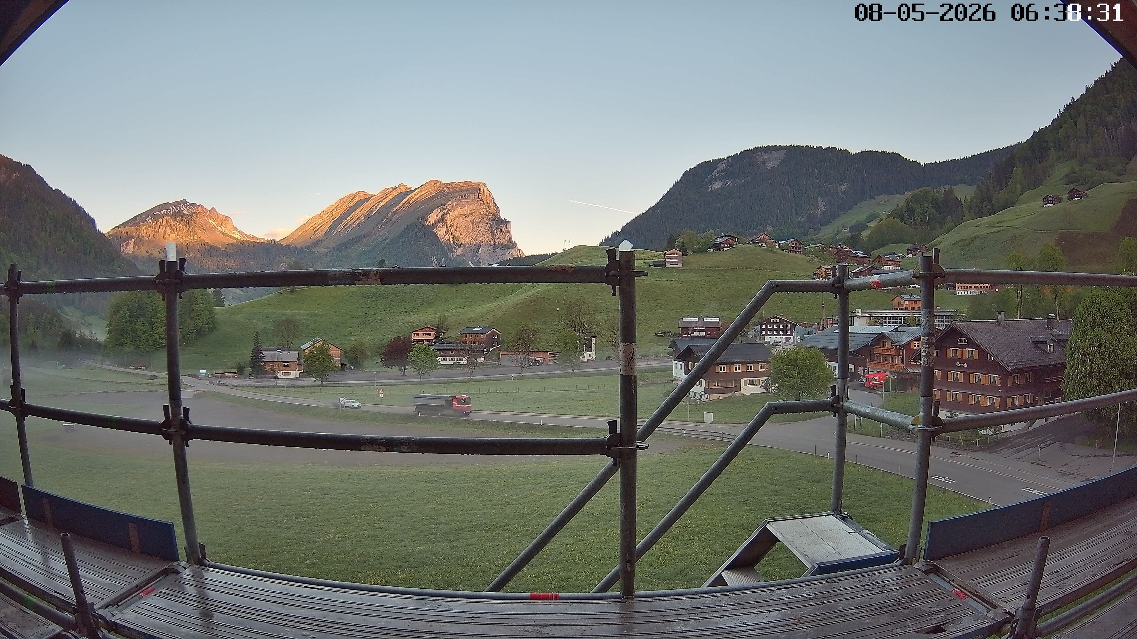 Archiv Foto Webcam Schoppernau: Ausblick Hotel Elisabeth