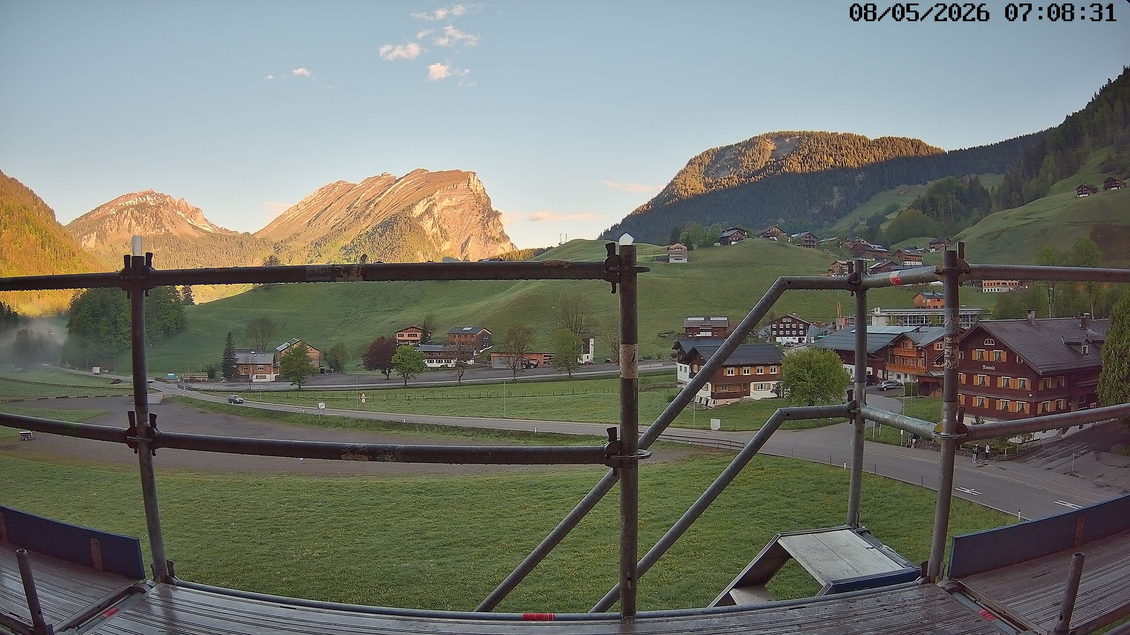 Archiv Foto Webcam Schoppernau: Ausblick Hotel Elisabeth