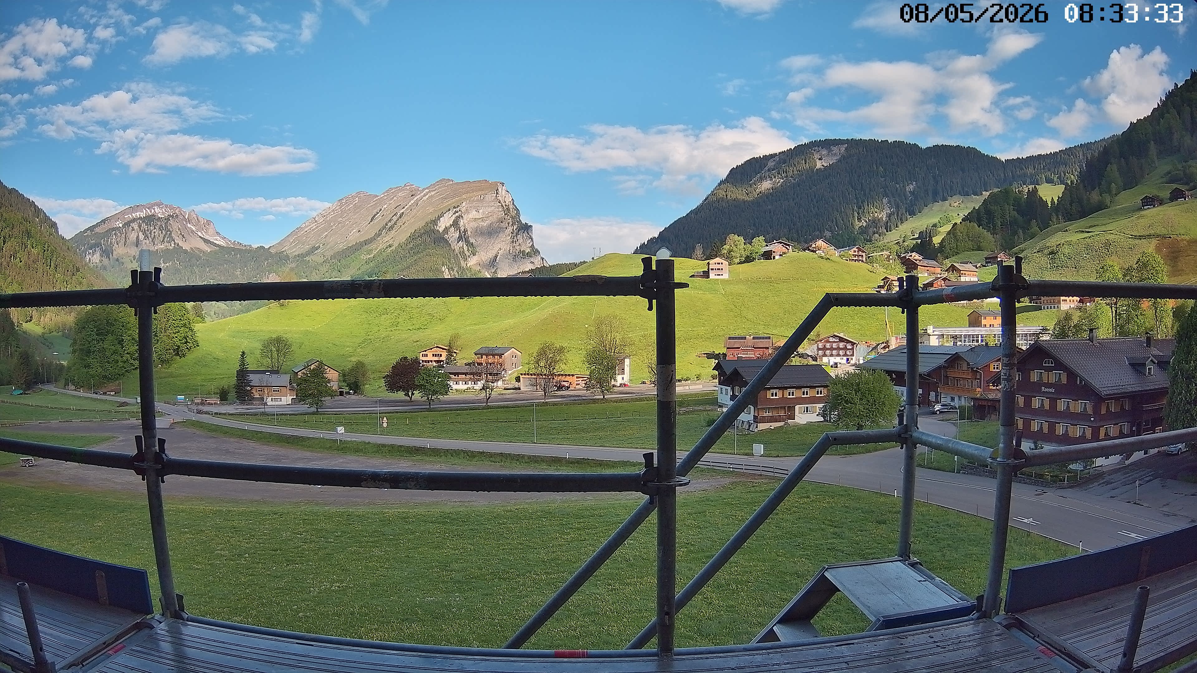 Archiv Foto Webcam Schoppernau: Ausblick Hotel Elisabeth
