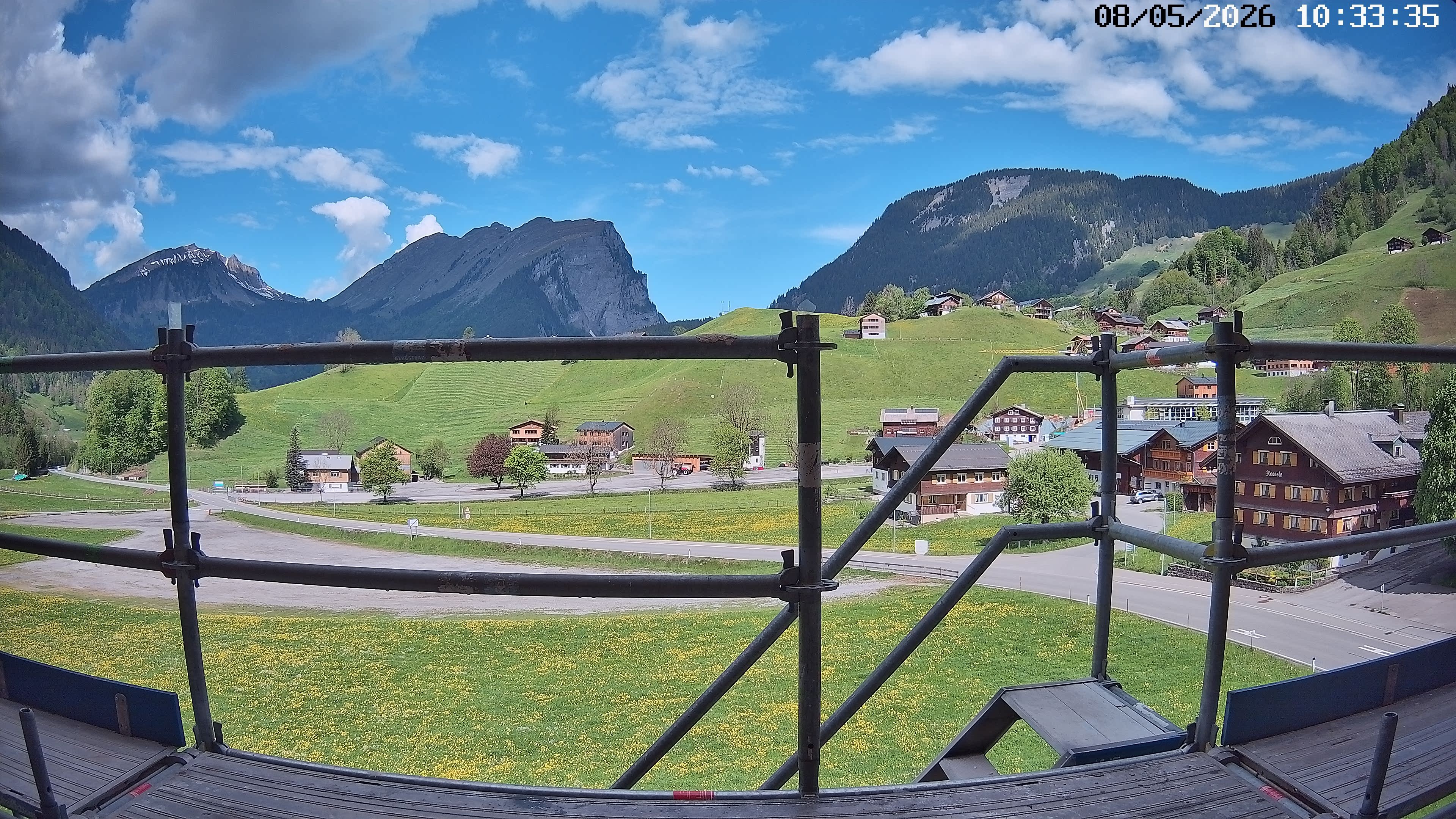 Archiv Foto Webcam Schoppernau: Ausblick Hotel Elisabeth