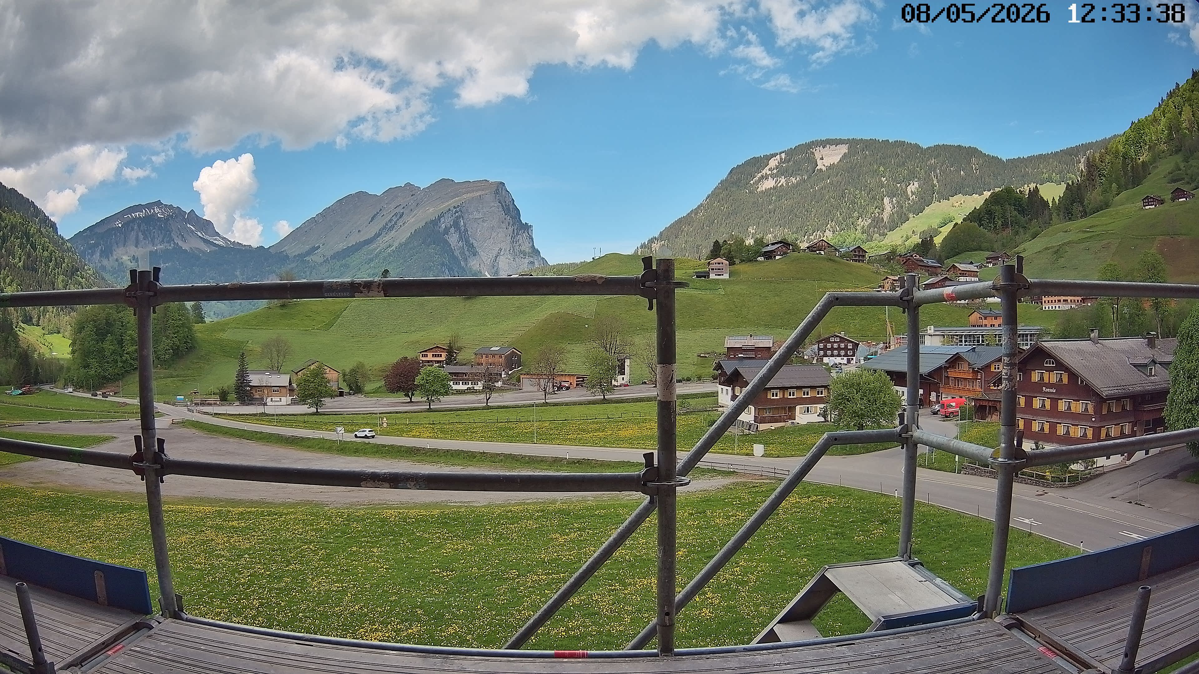Archiv Foto Webcam Schoppernau: Ausblick Hotel Elisabeth