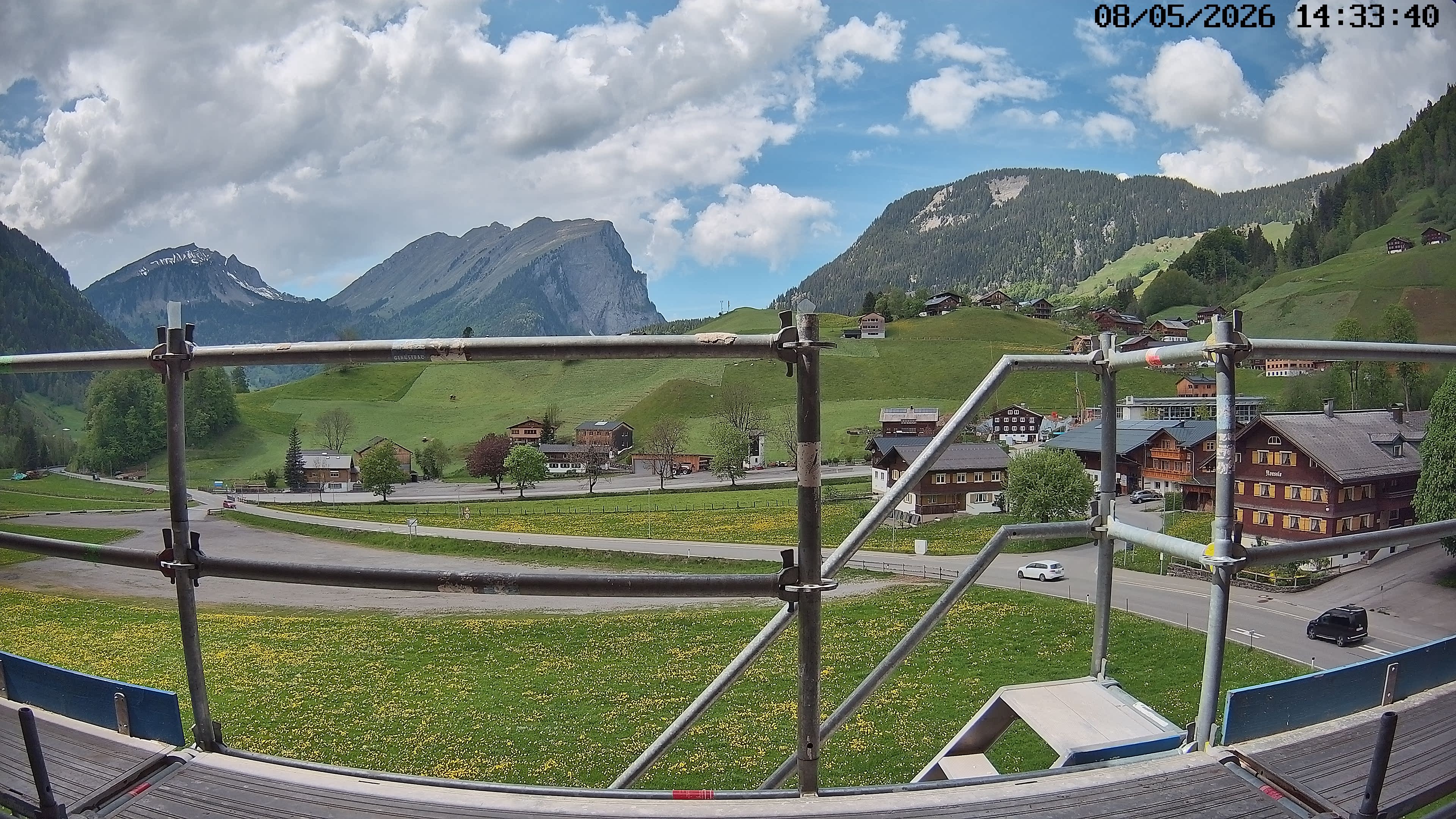 Archiv Foto Webcam Schoppernau: Ausblick Hotel Elisabeth