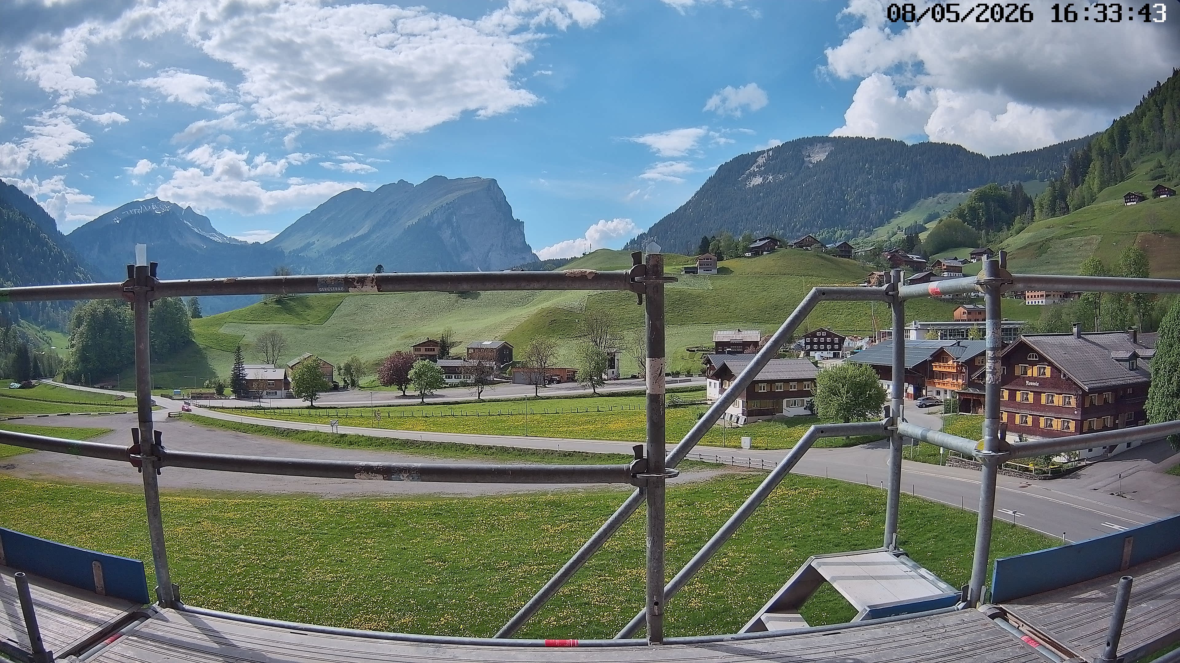 Archiv Foto Webcam Schoppernau: Ausblick Hotel Elisabeth