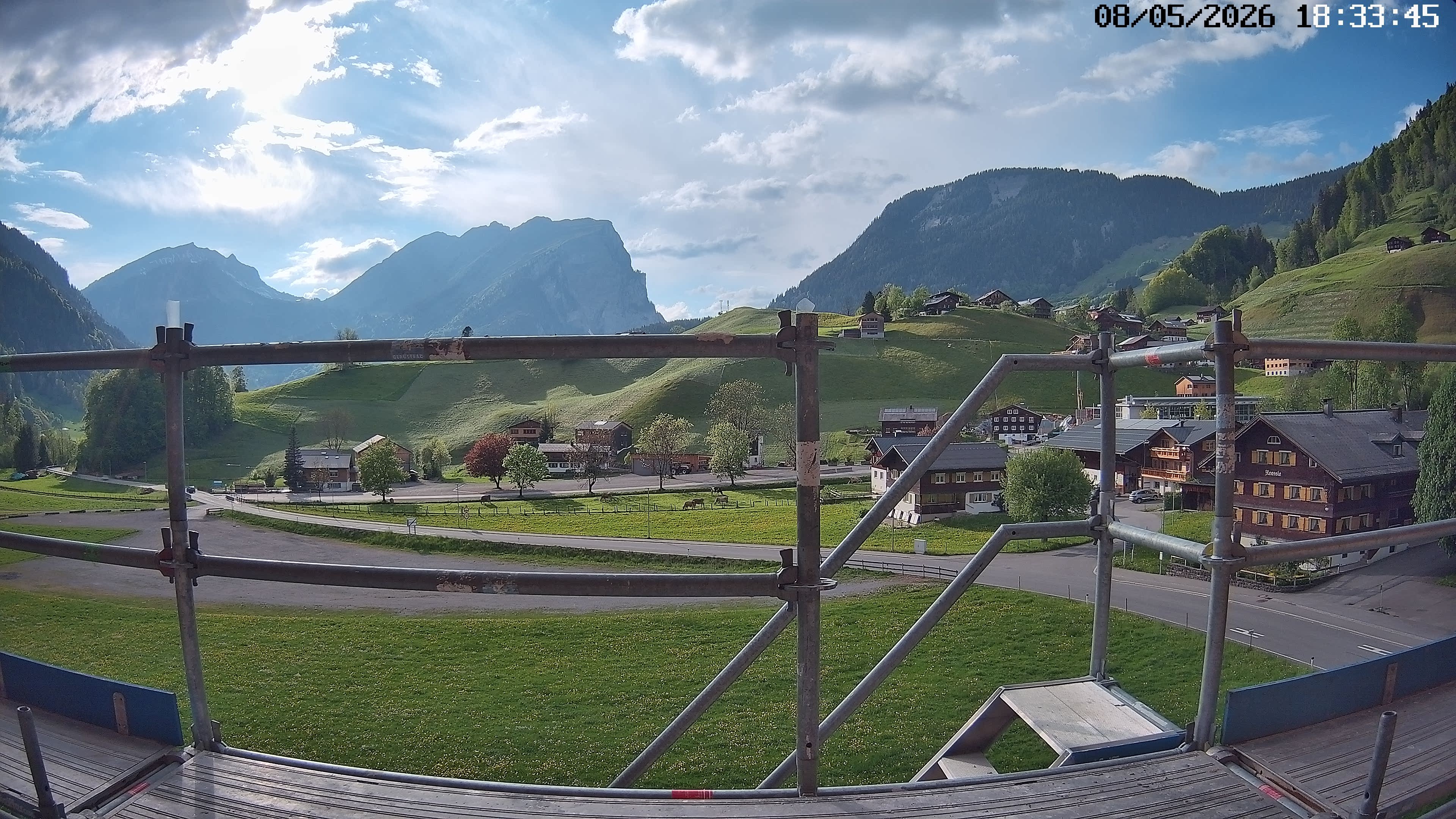 Archiv Foto Webcam Schoppernau: Ausblick Hotel Elisabeth