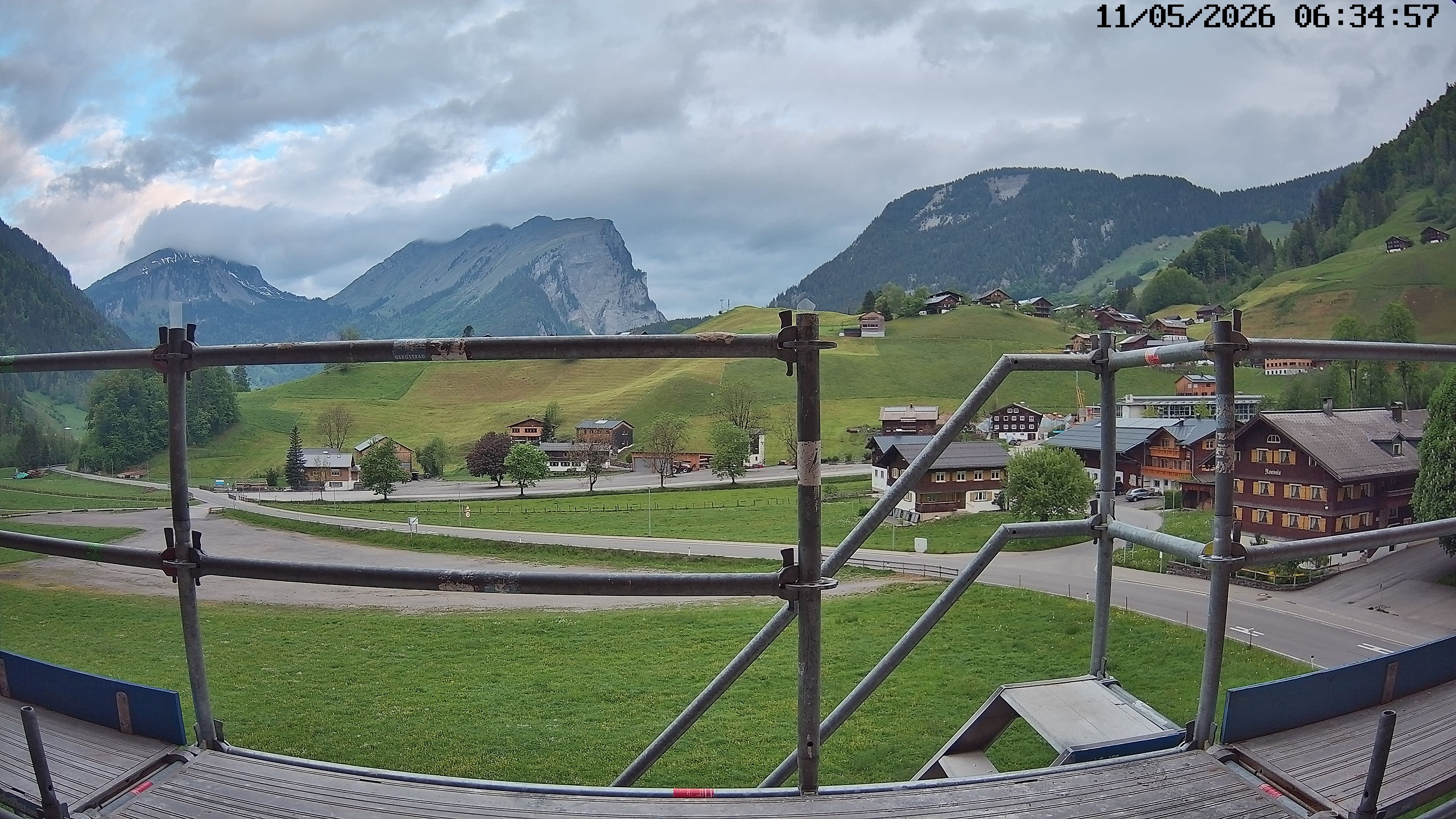 Archiv Foto Webcam Schoppernau: Ausblick Hotel Elisabeth