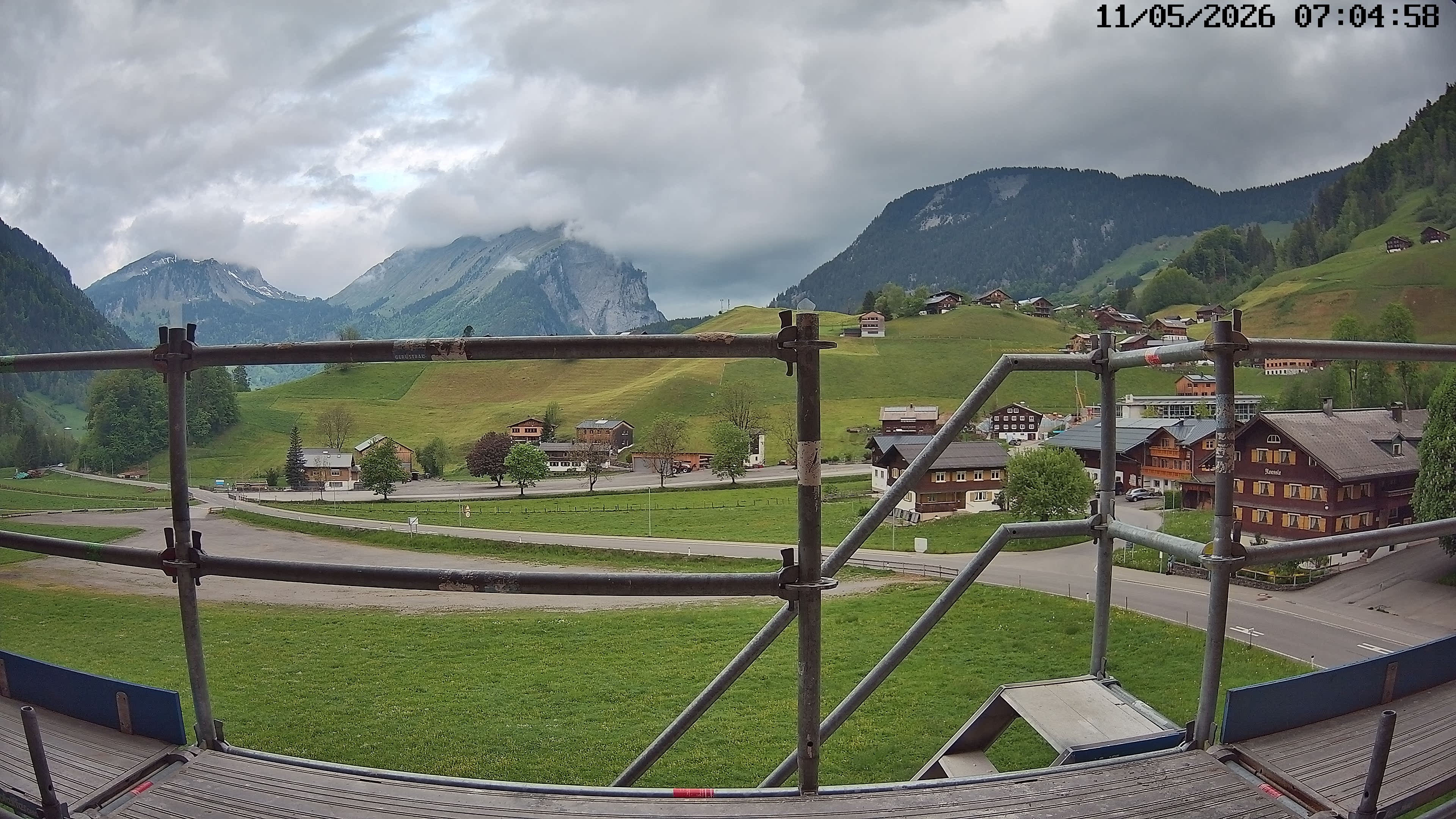 Archiv Foto Webcam Schoppernau: Ausblick Hotel Elisabeth