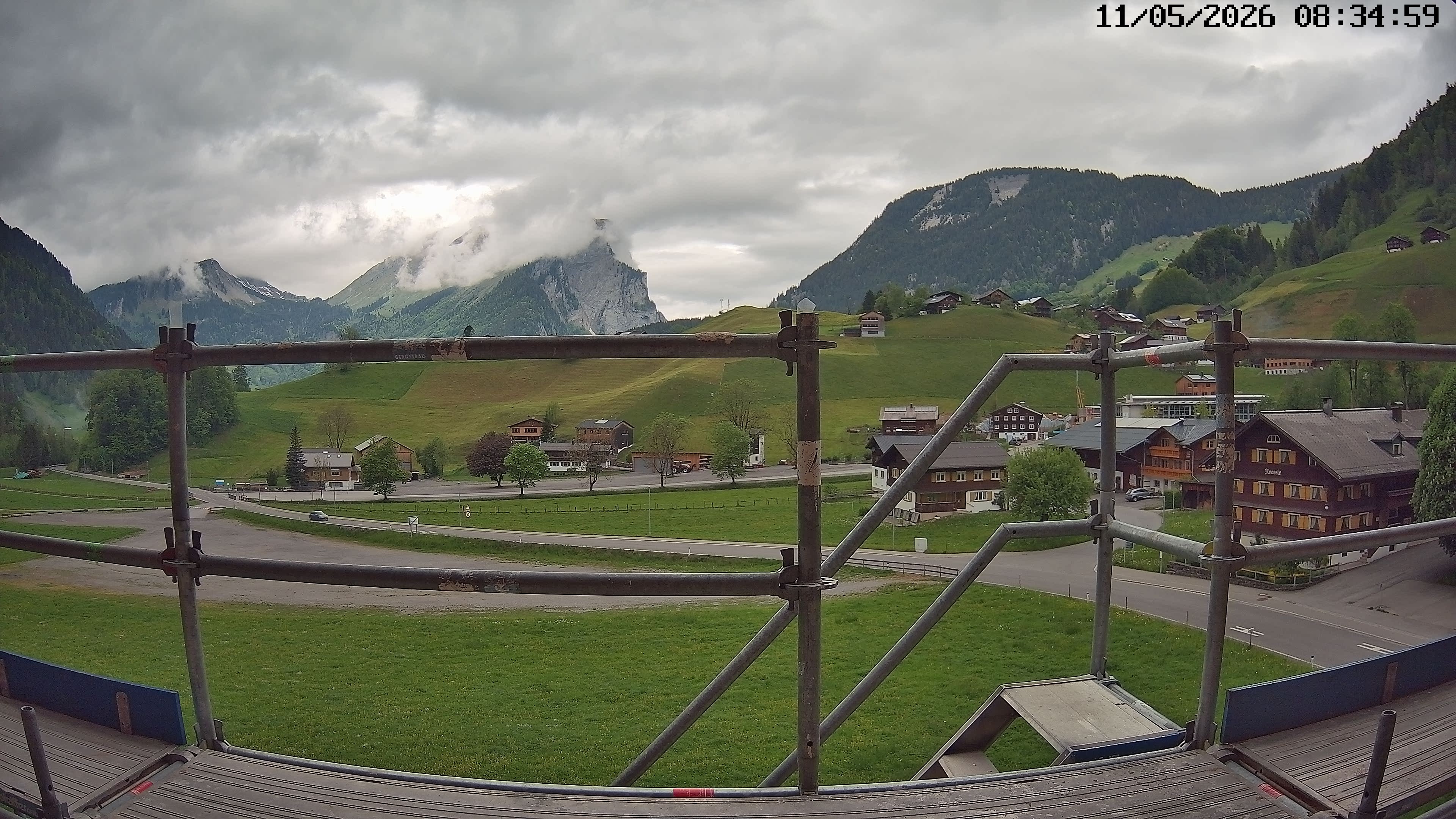 Archiv Foto Webcam Schoppernau: Ausblick Hotel Elisabeth
