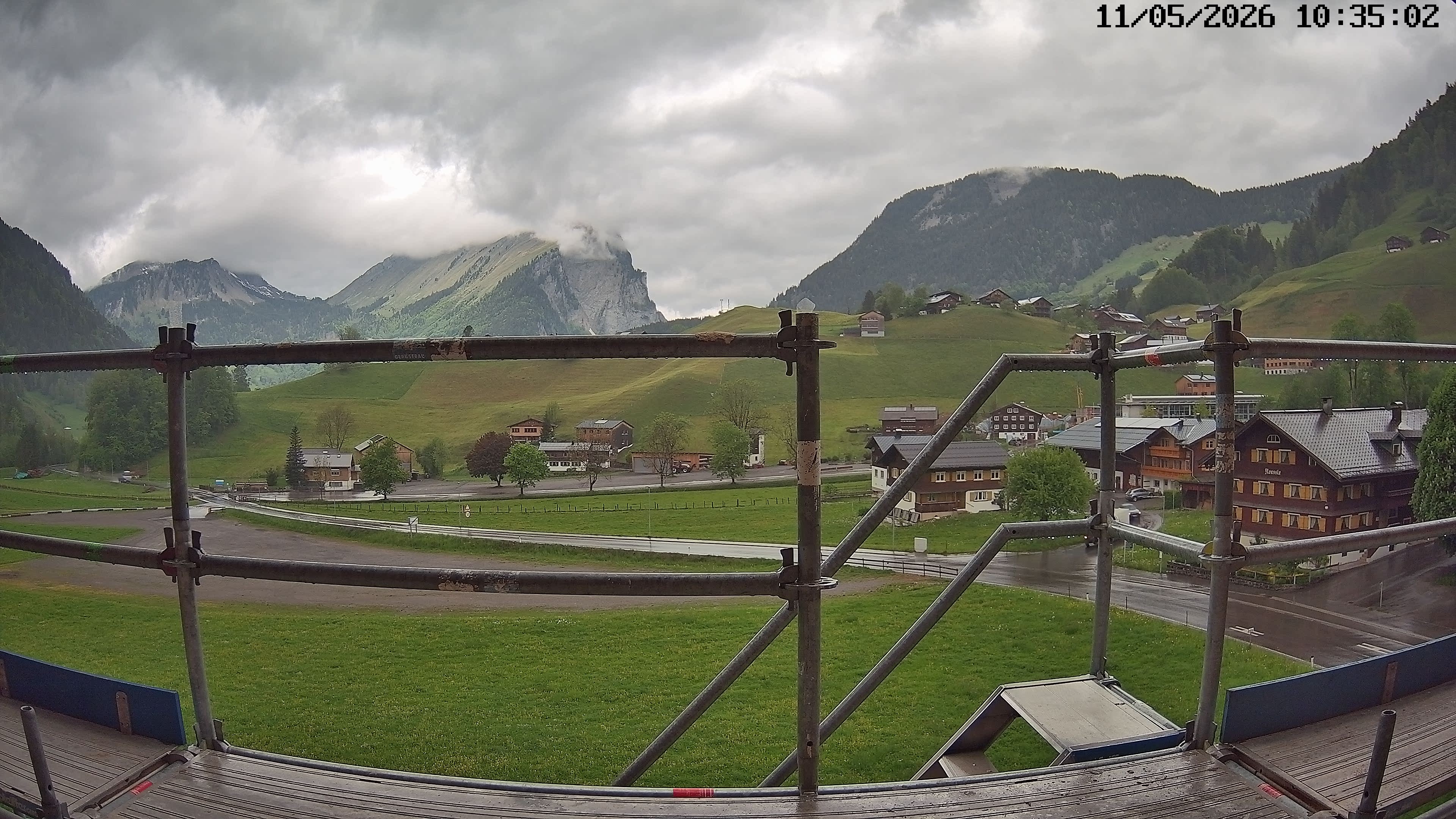 Archiv Foto Webcam Schoppernau: Ausblick Hotel Elisabeth