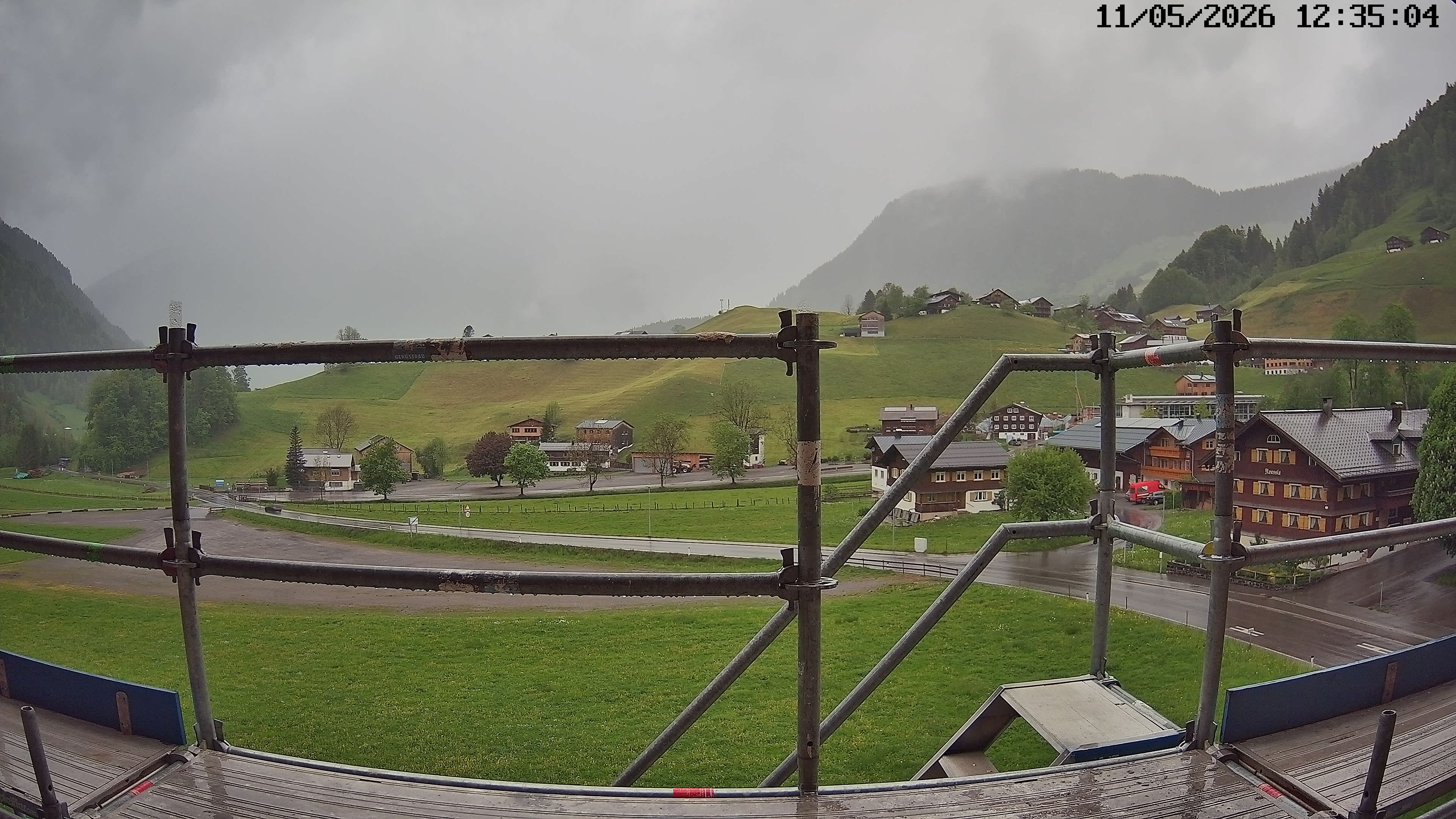 Archiv Foto Webcam Schoppernau: Ausblick Hotel Elisabeth
