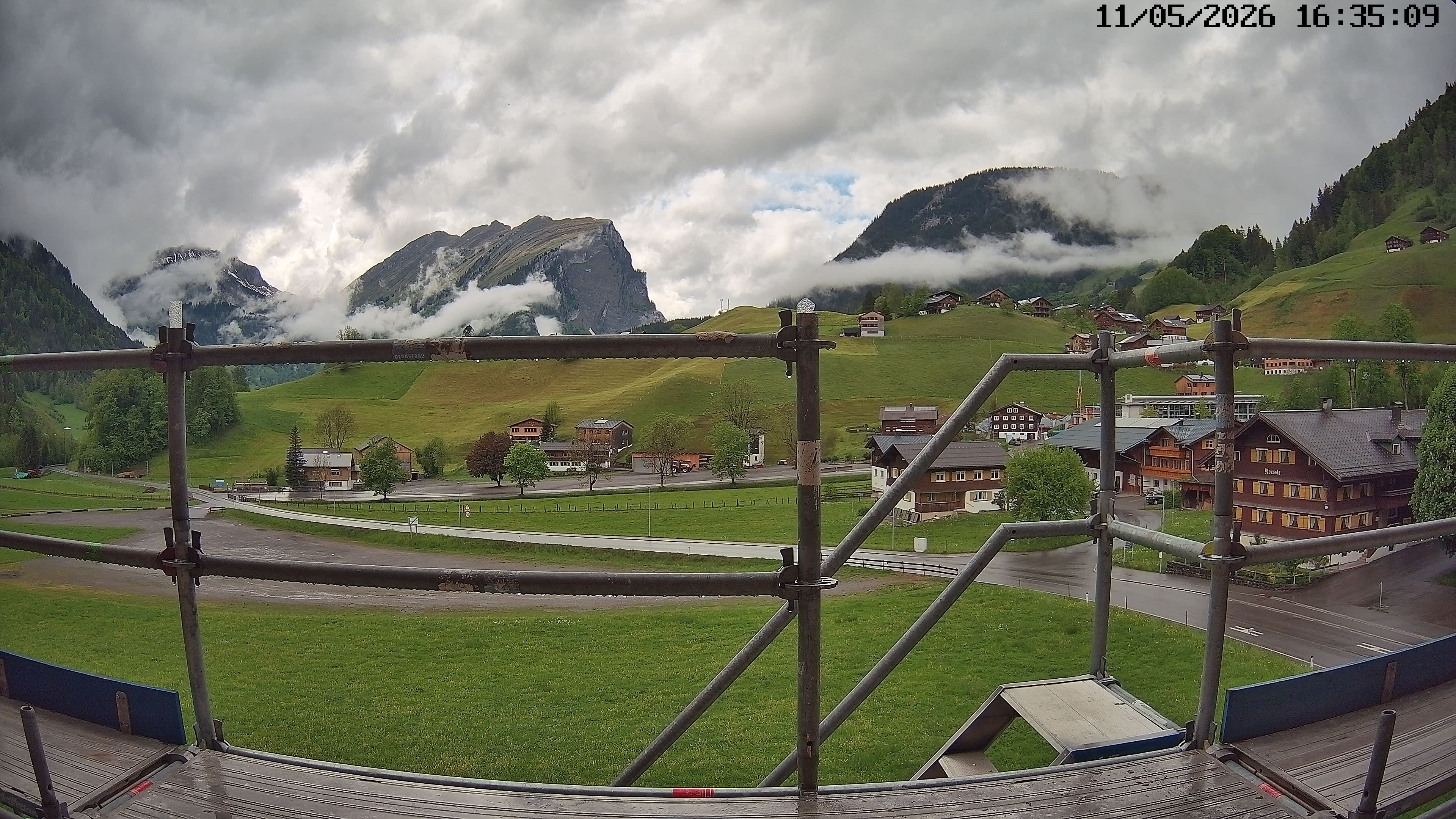 Archiv Foto Webcam Schoppernau: Ausblick Hotel Elisabeth