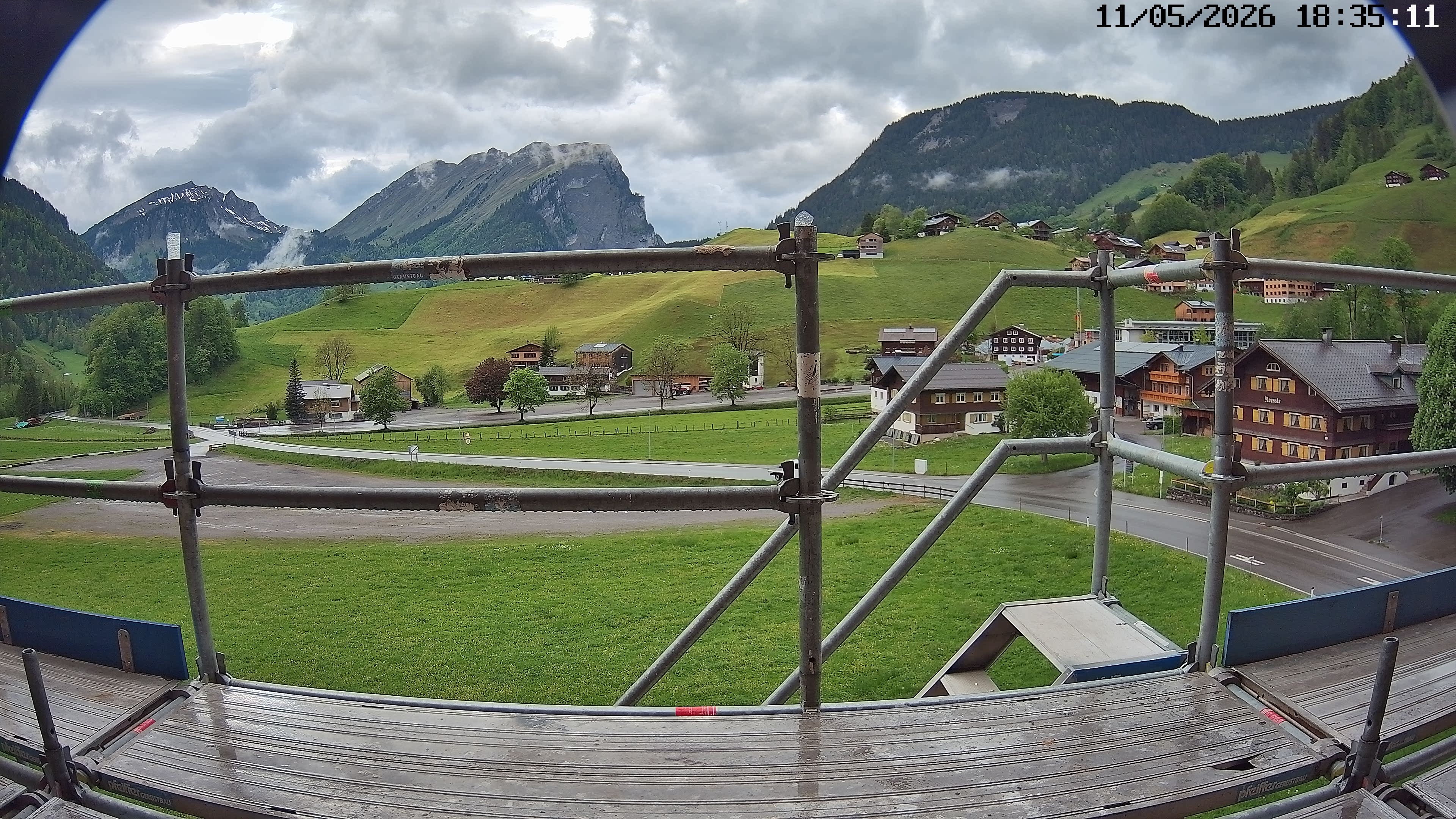 Archiv Foto Webcam Schoppernau: Ausblick Hotel Elisabeth