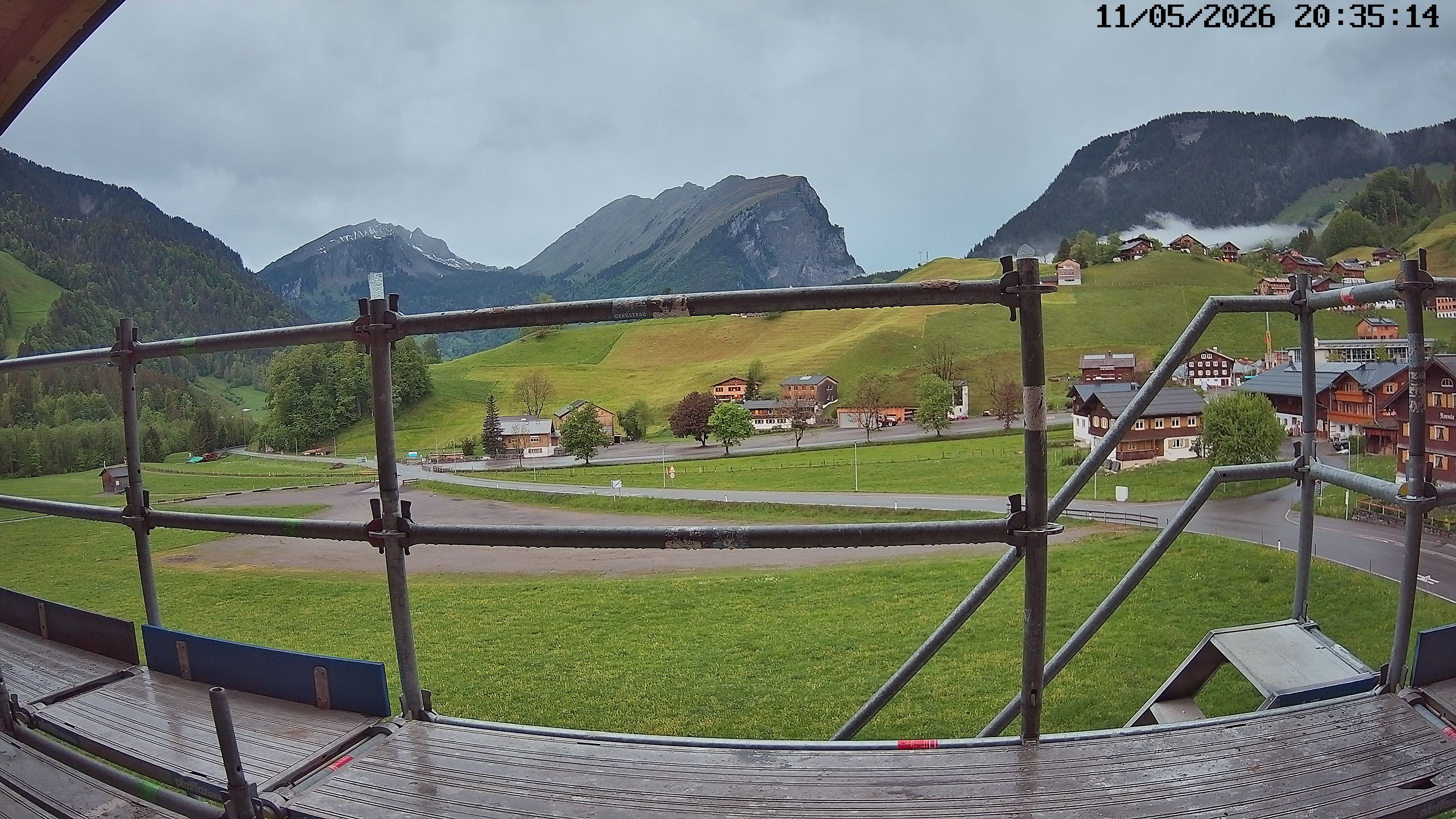 Archiv Foto Webcam Schoppernau: Ausblick Hotel Elisabeth