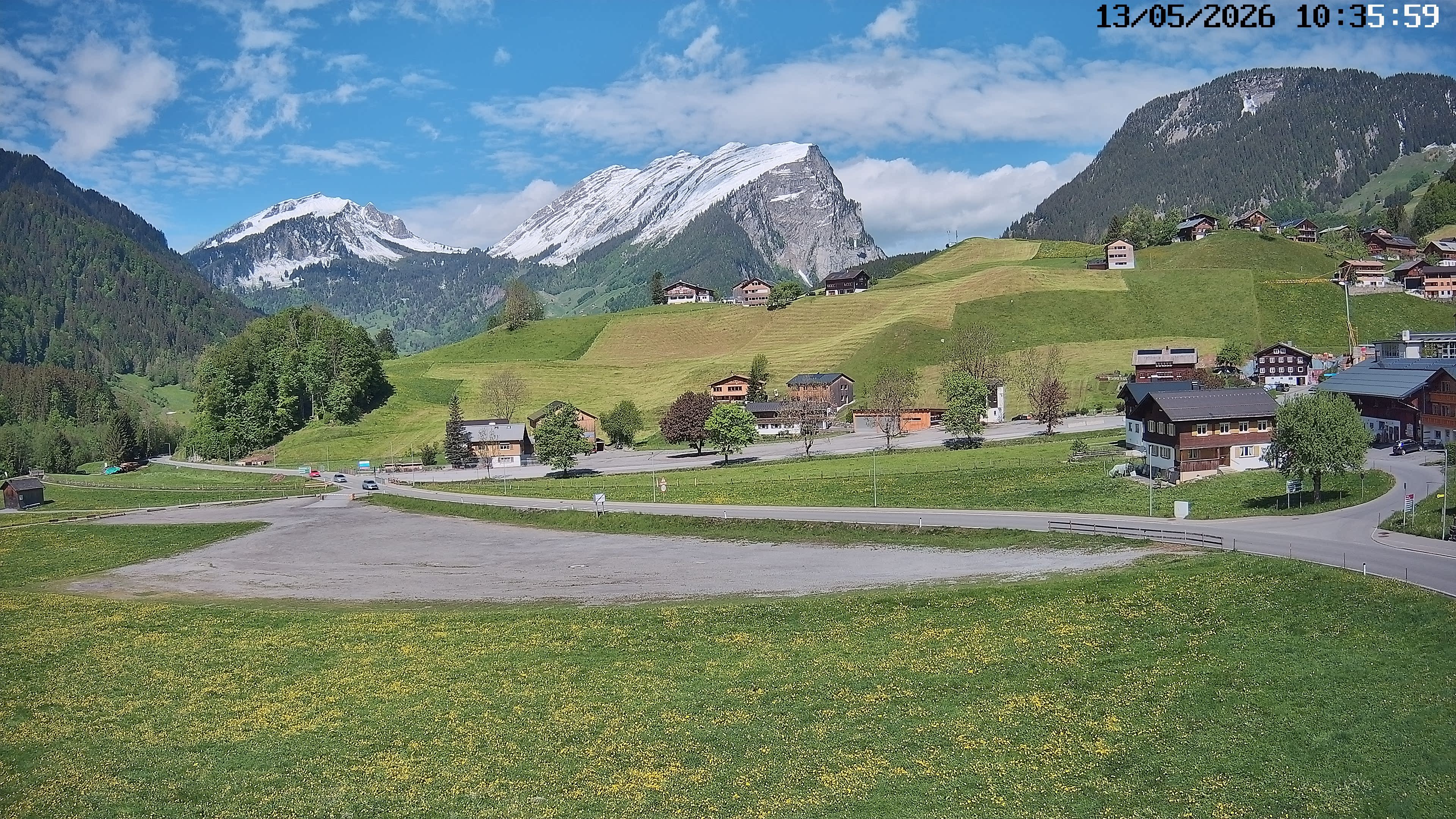 Archiv Foto Webcam Schoppernau: Ausblick Hotel Elisabeth
