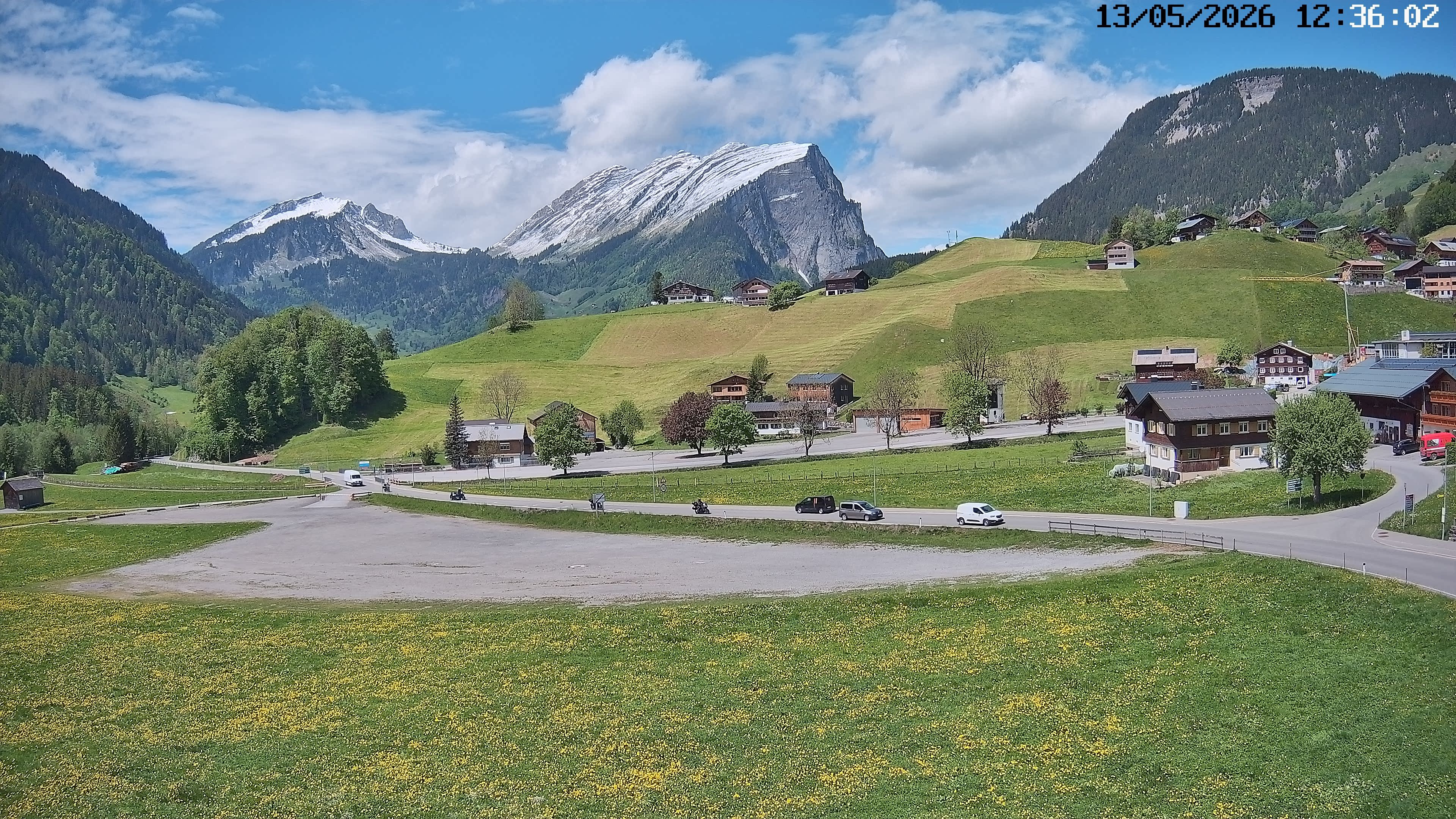 Archiv Foto Webcam Schoppernau: Ausblick Hotel Elisabeth