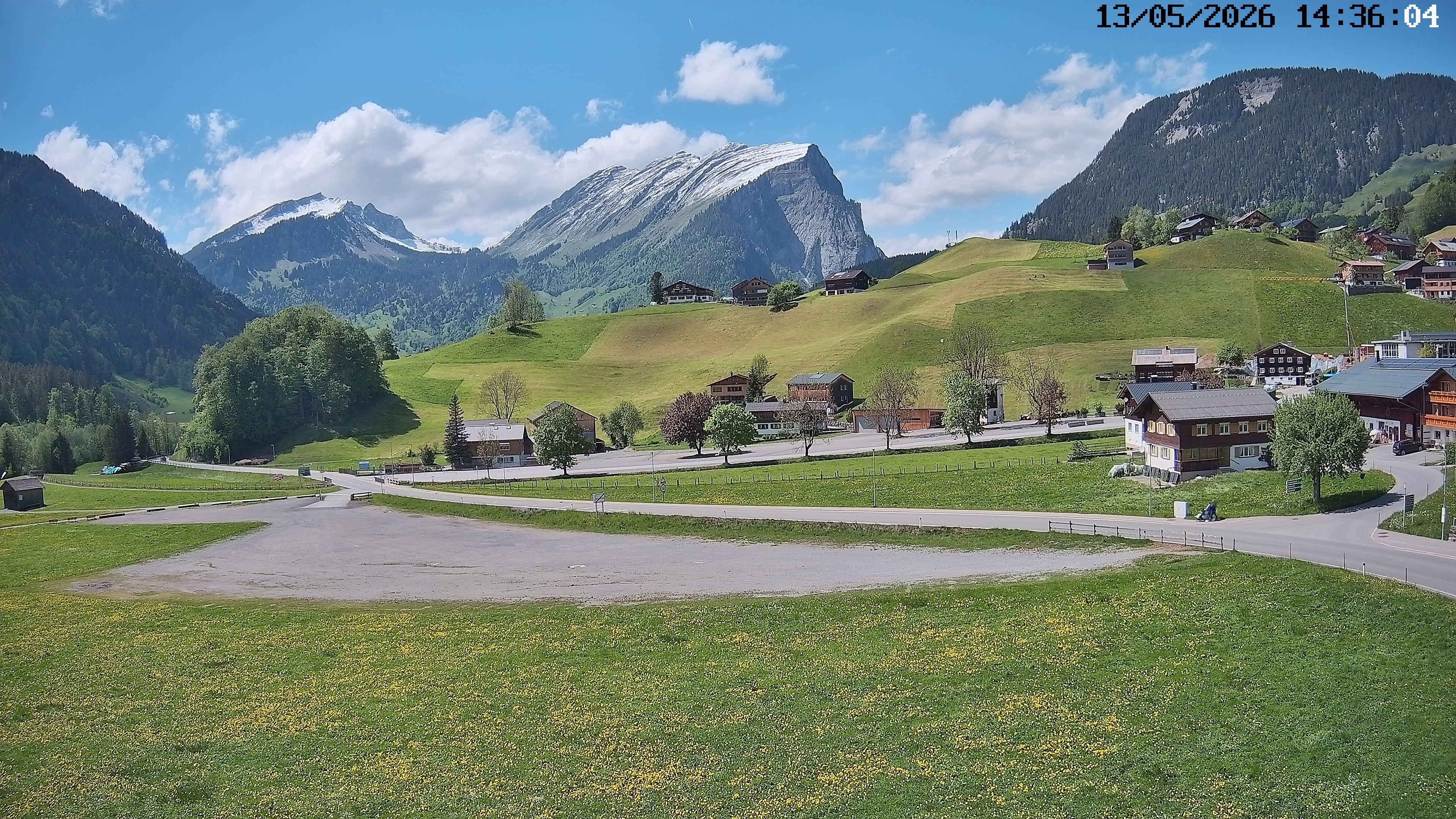 Archiv Foto Webcam Schoppernau: Ausblick Hotel Elisabeth