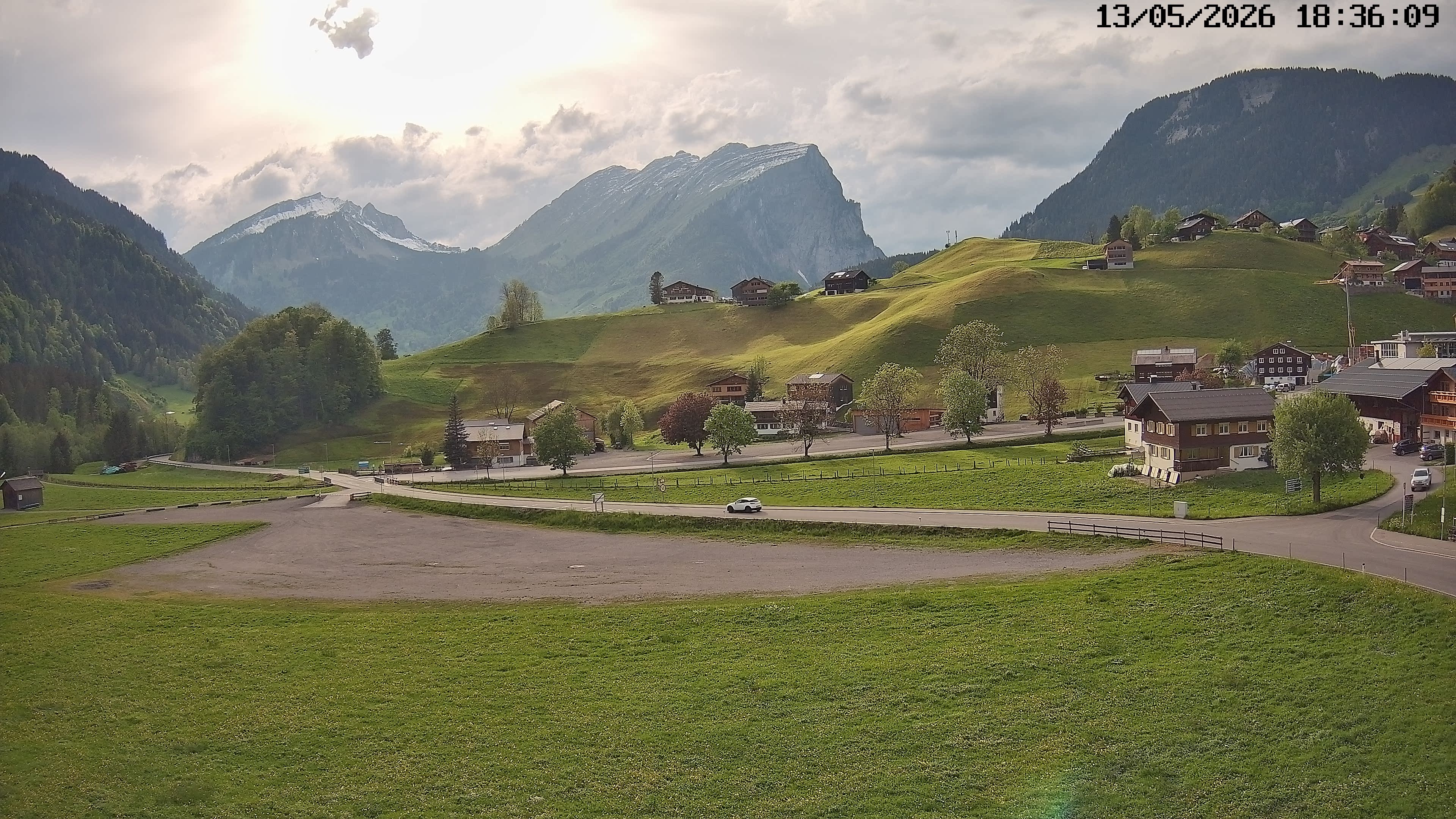 Archiv Foto Webcam Schoppernau: Ausblick Hotel Elisabeth