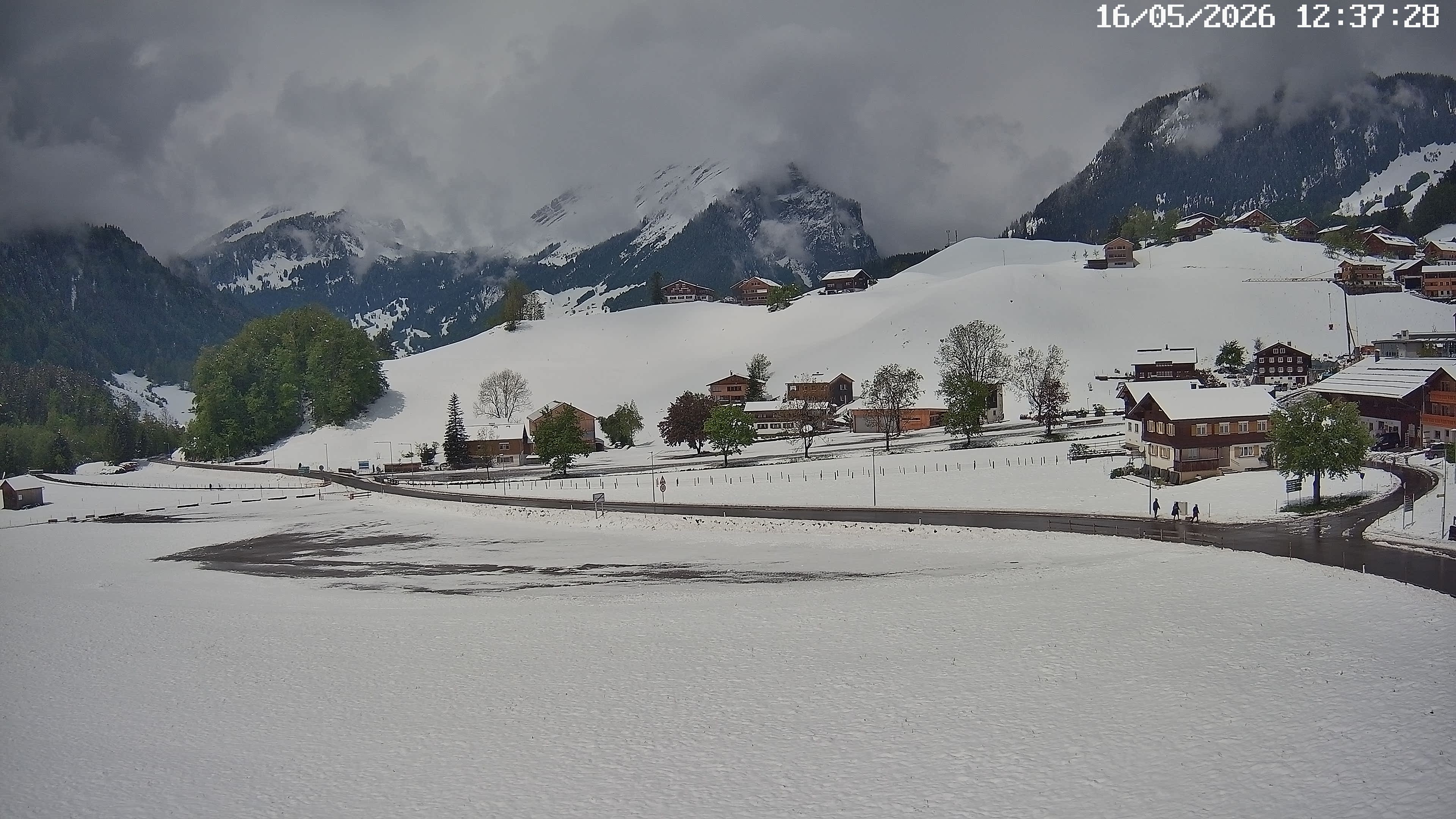 Archiv Foto Webcam Schoppernau: Ausblick Hotel Elisabeth