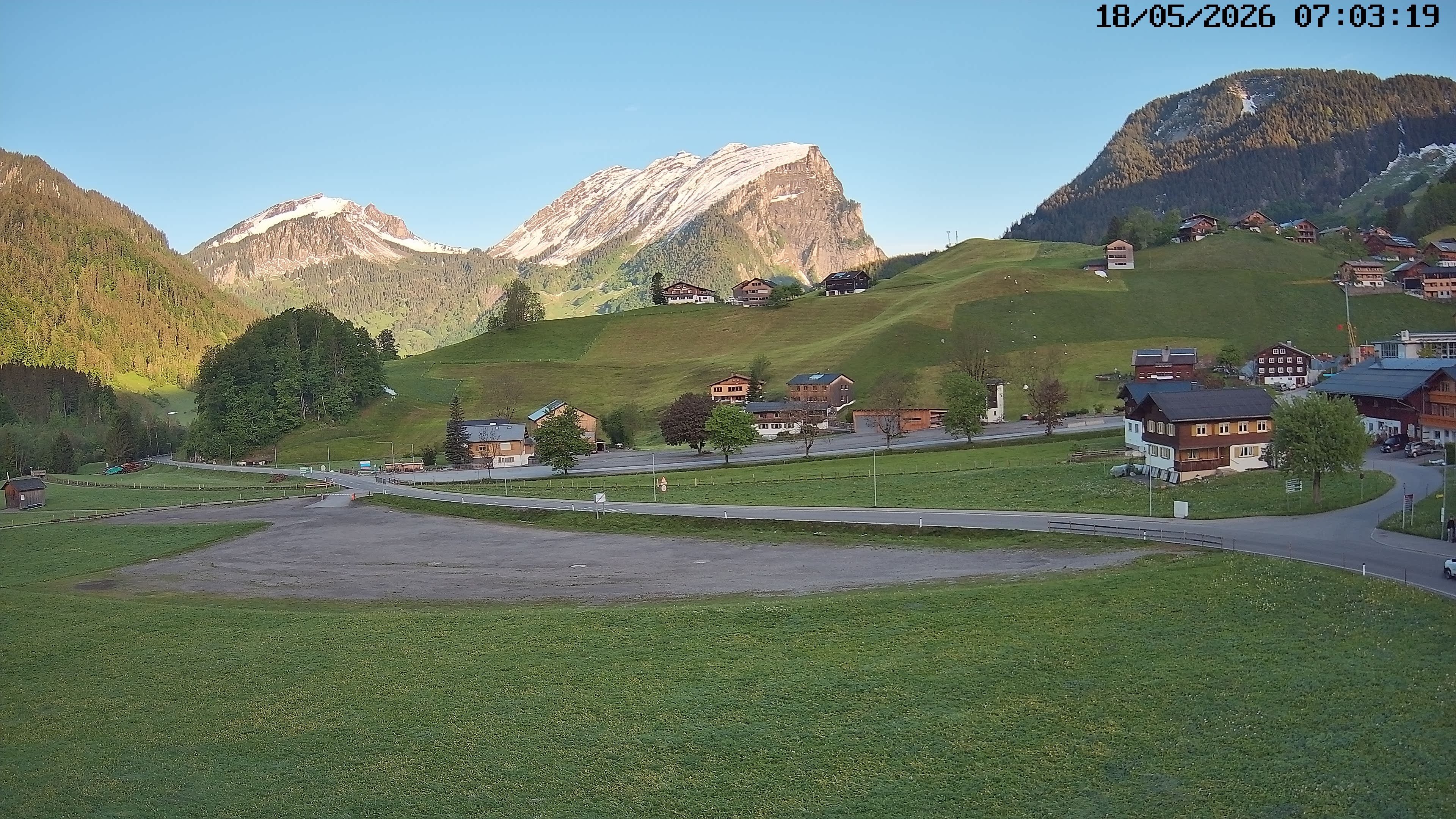 Archived image Webcam Schoppernau - Hotel Elisabeth