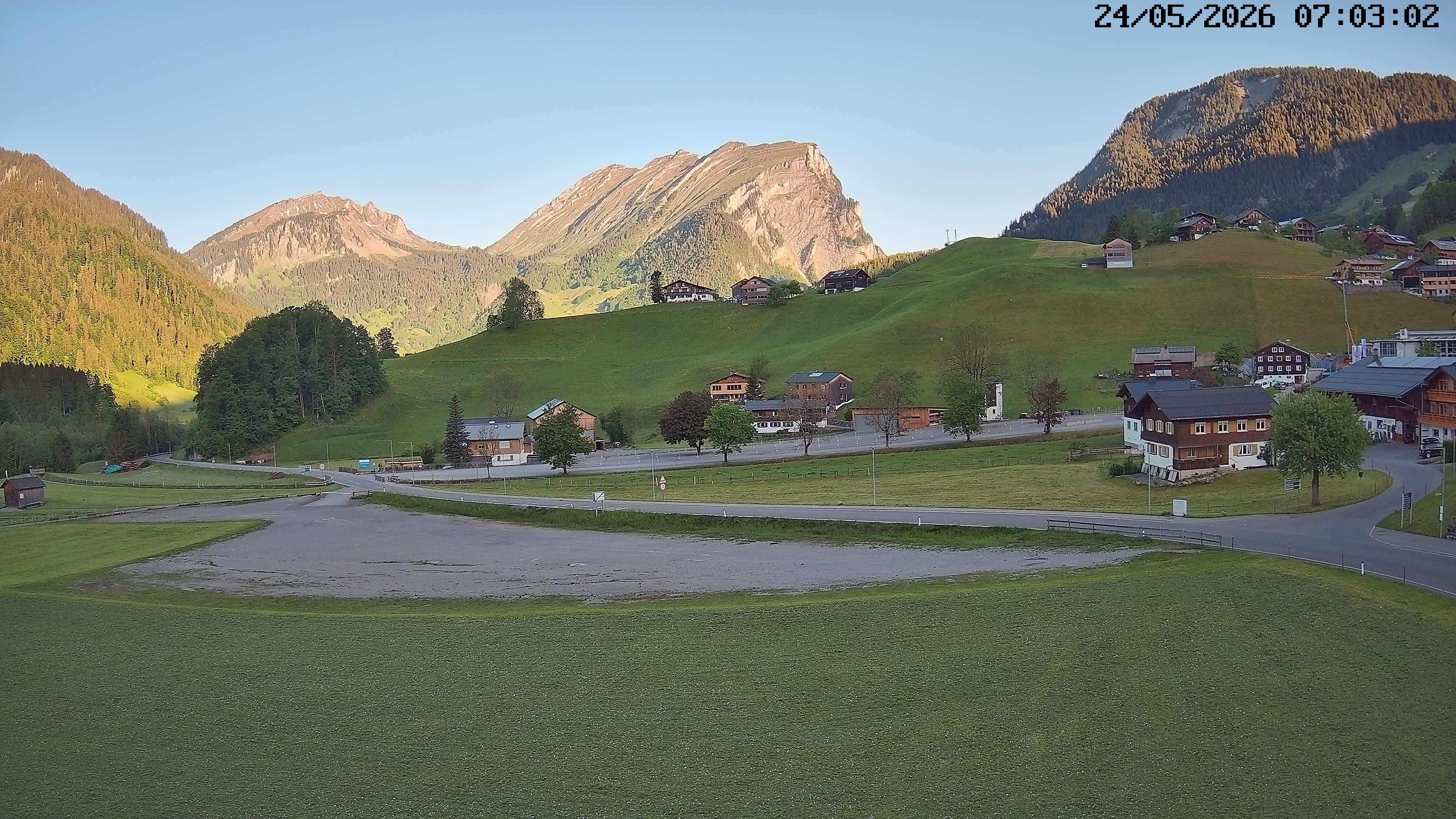 Archiv Foto Webcam Schoppernau: Ausblick Hotel Elisabeth
