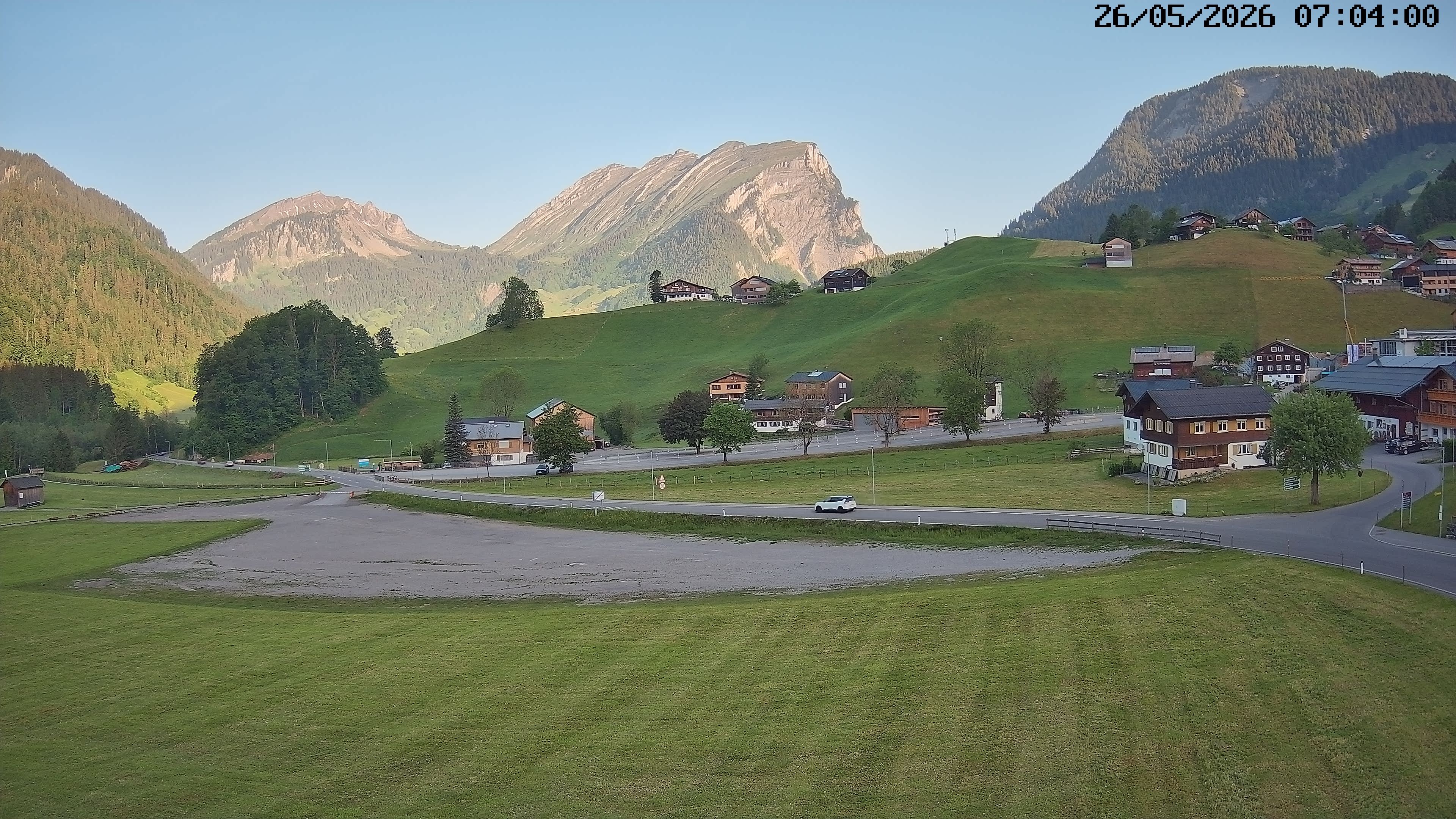 Archiv Foto Webcam Schoppernau: Ausblick Hotel Elisabeth