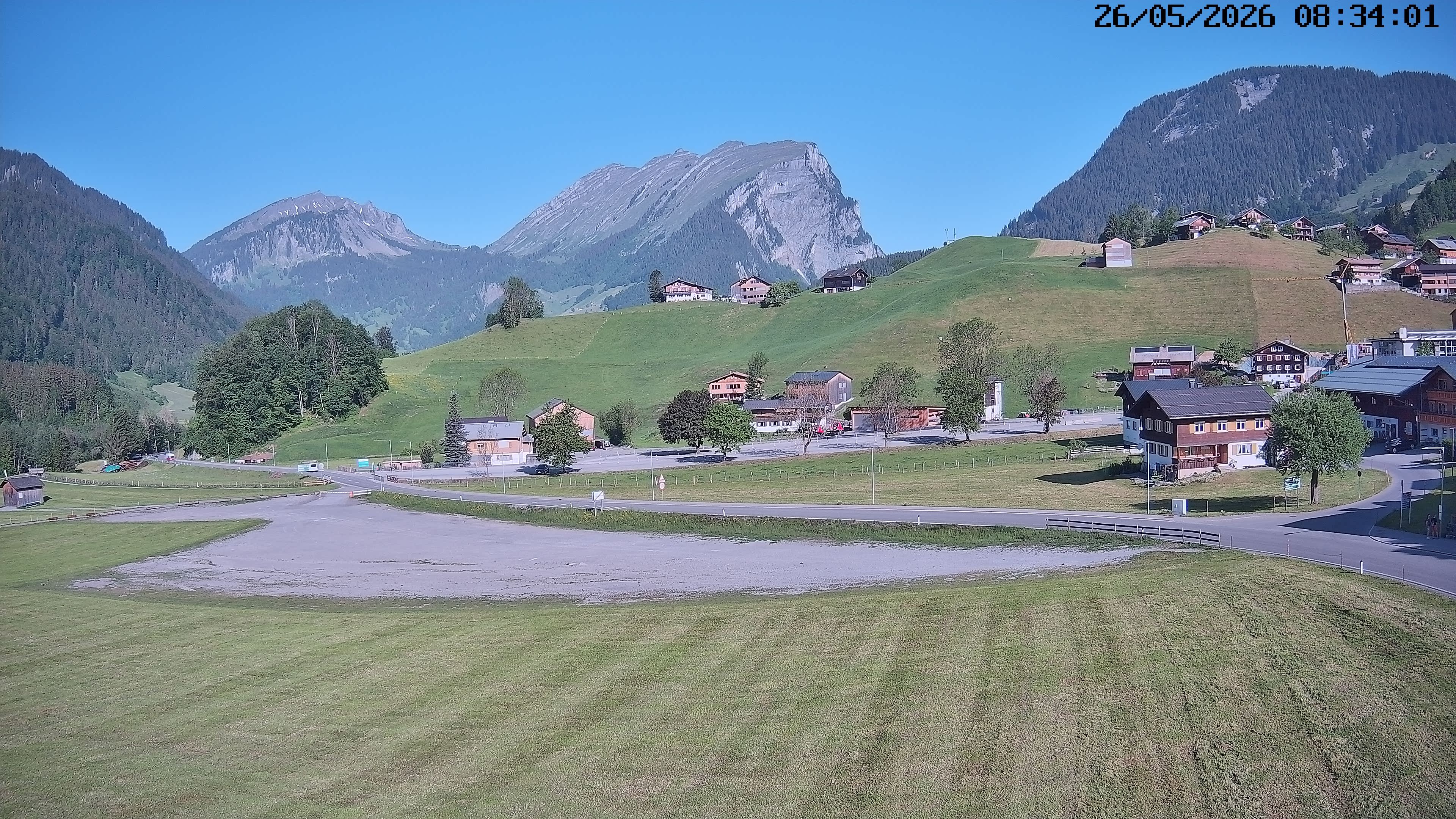 Archiv Foto Webcam Schoppernau: Ausblick Hotel Elisabeth