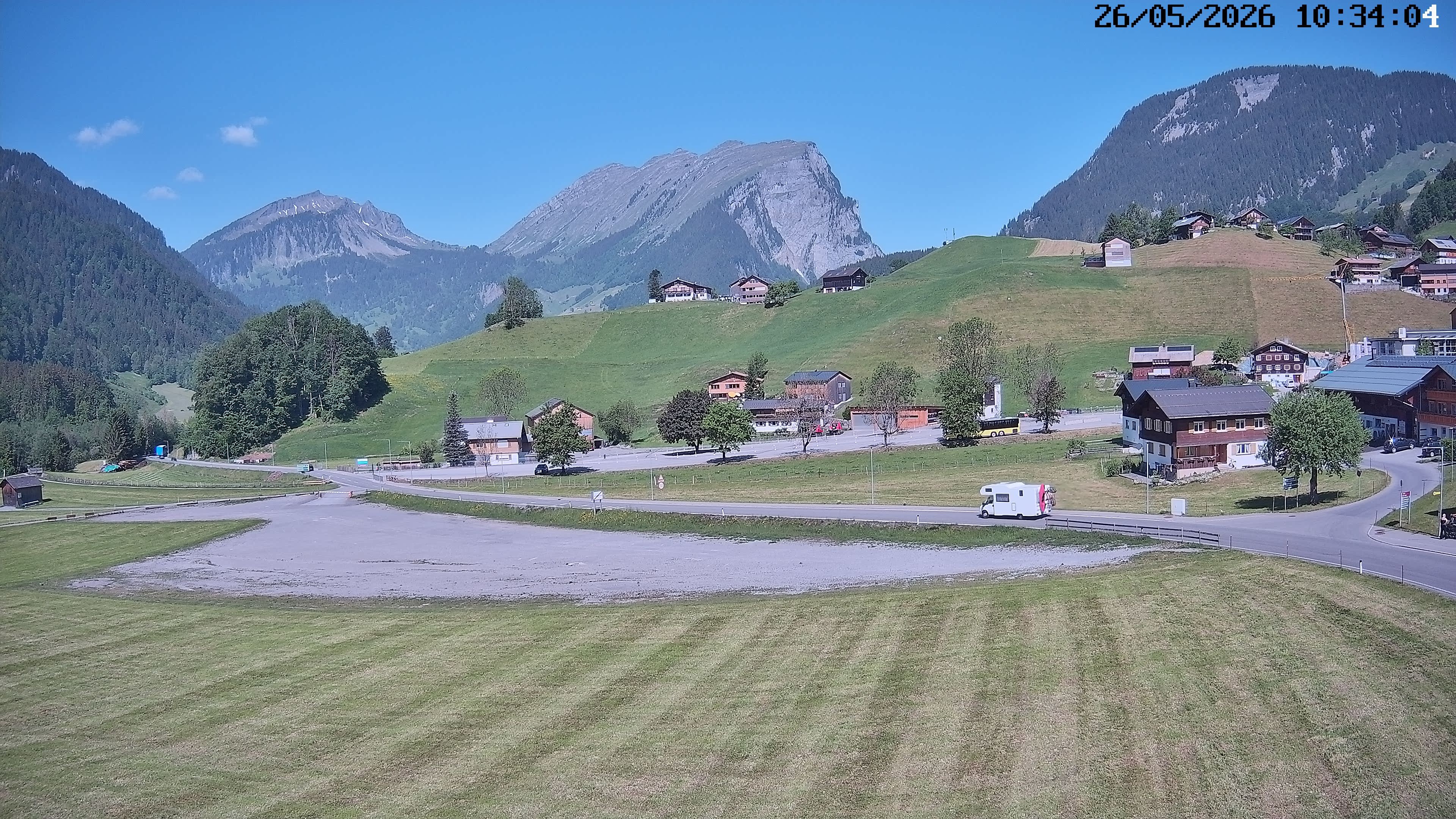 Archiv Foto Webcam Schoppernau: Ausblick Hotel Elisabeth