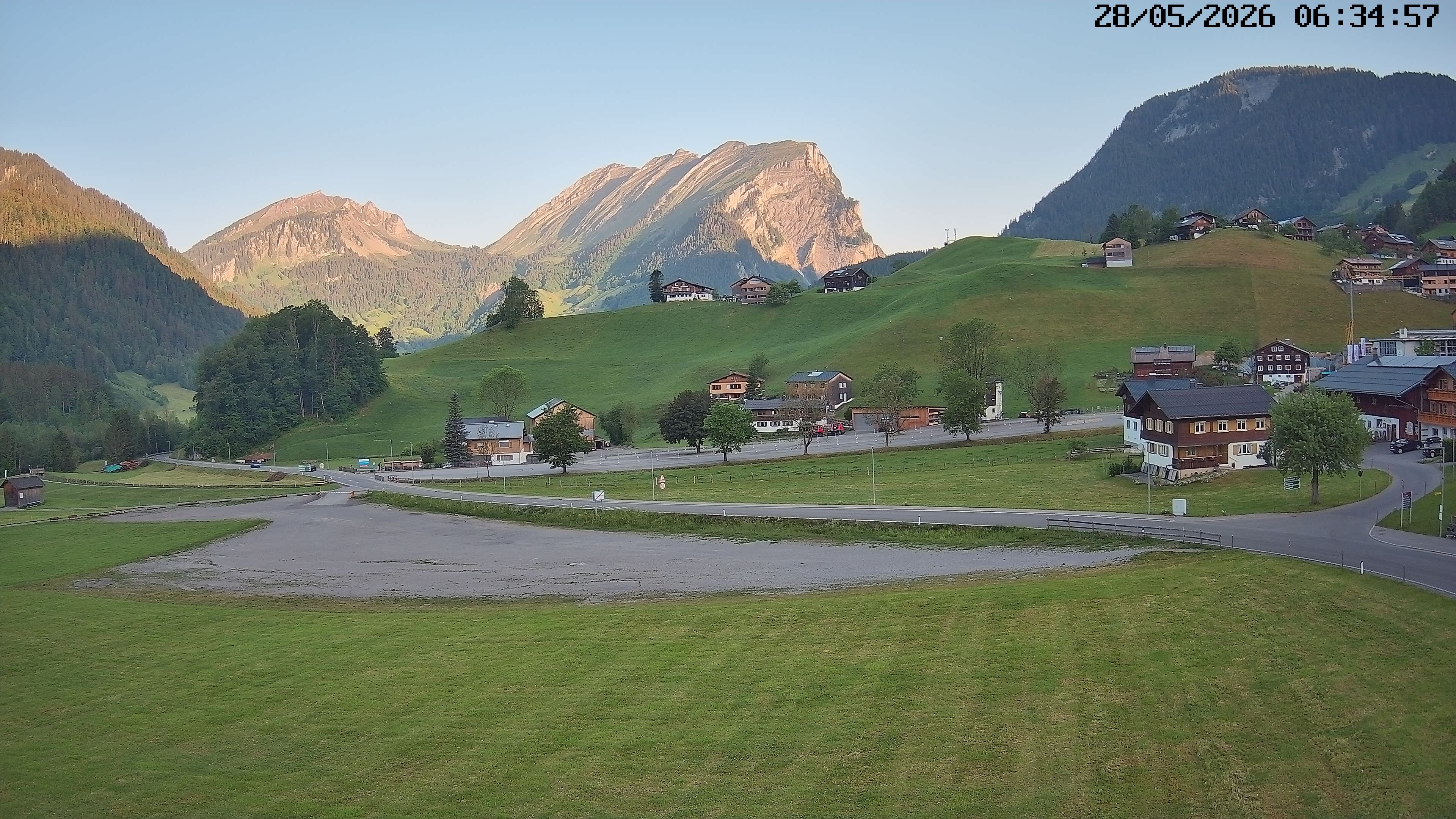 Archiv Foto Webcam Schoppernau: Ausblick Hotel Elisabeth