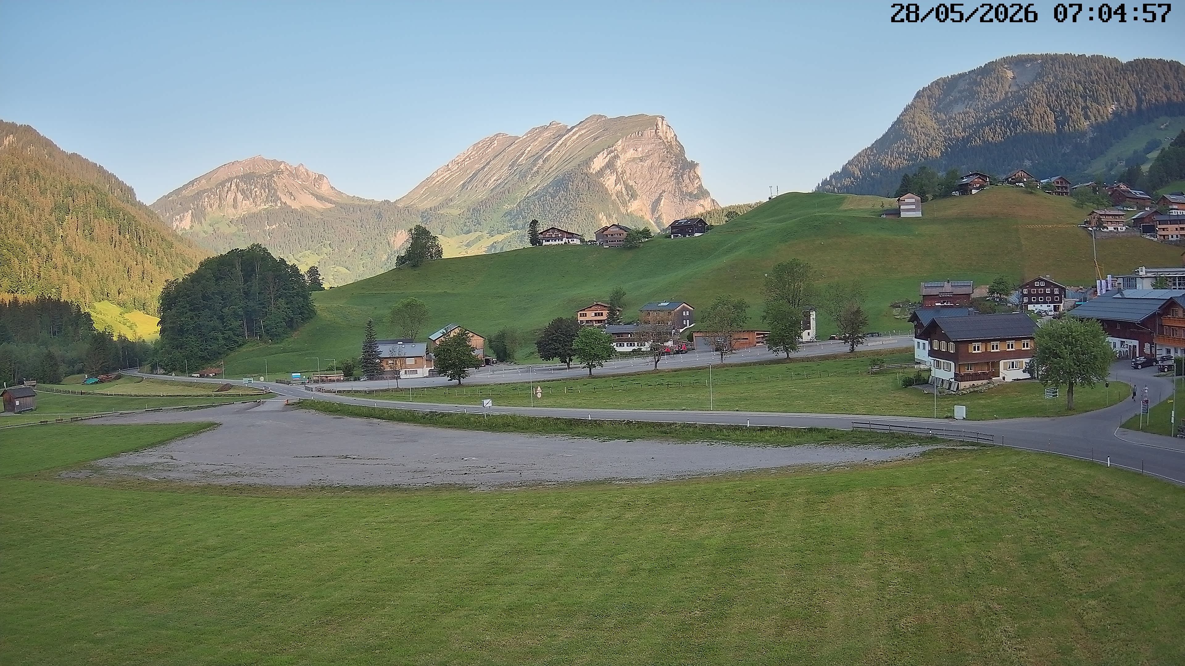 Archiv Foto Webcam Schoppernau: Ausblick Hotel Elisabeth