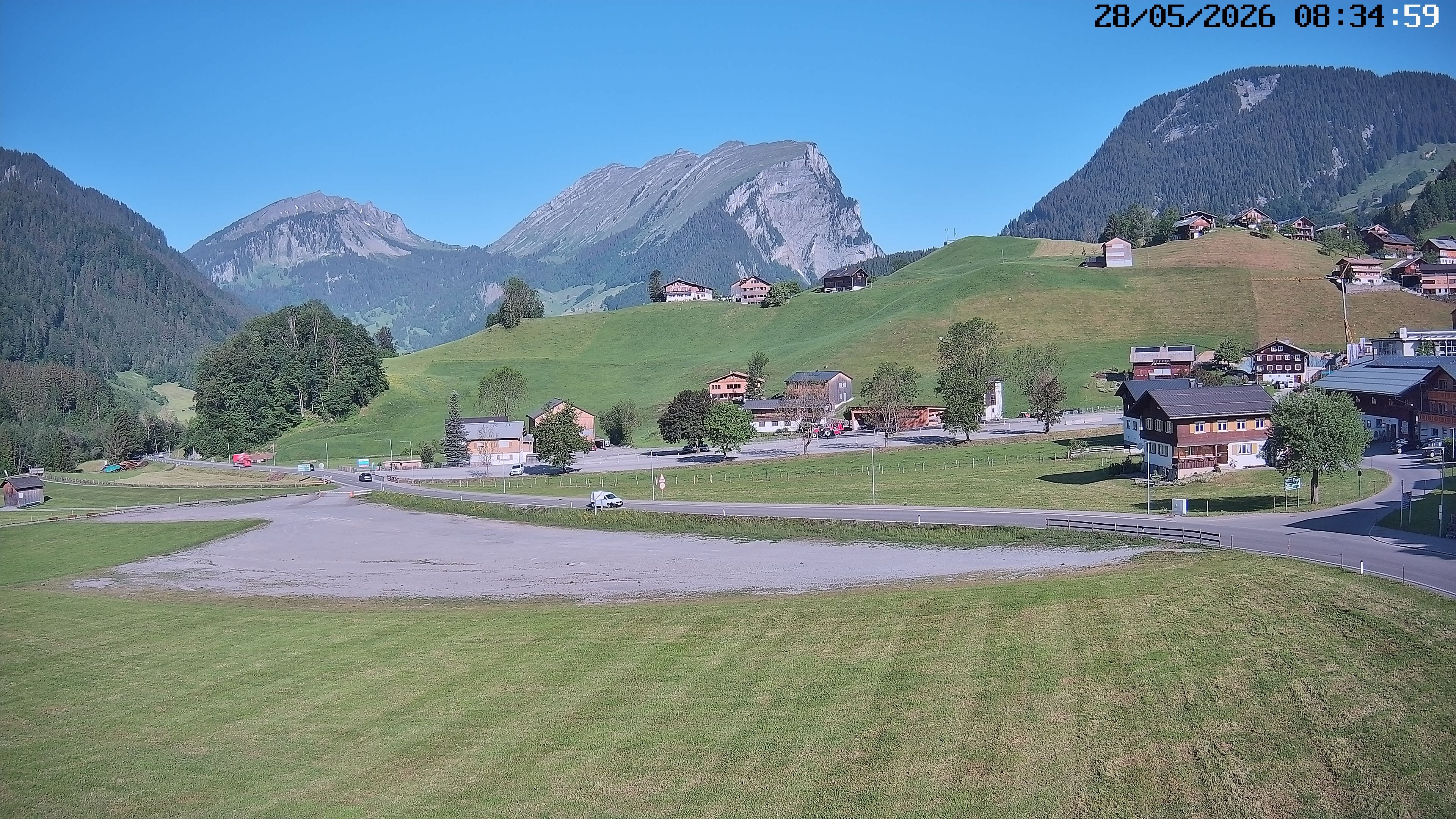 Archiv Foto Webcam Schoppernau: Ausblick Hotel Elisabeth