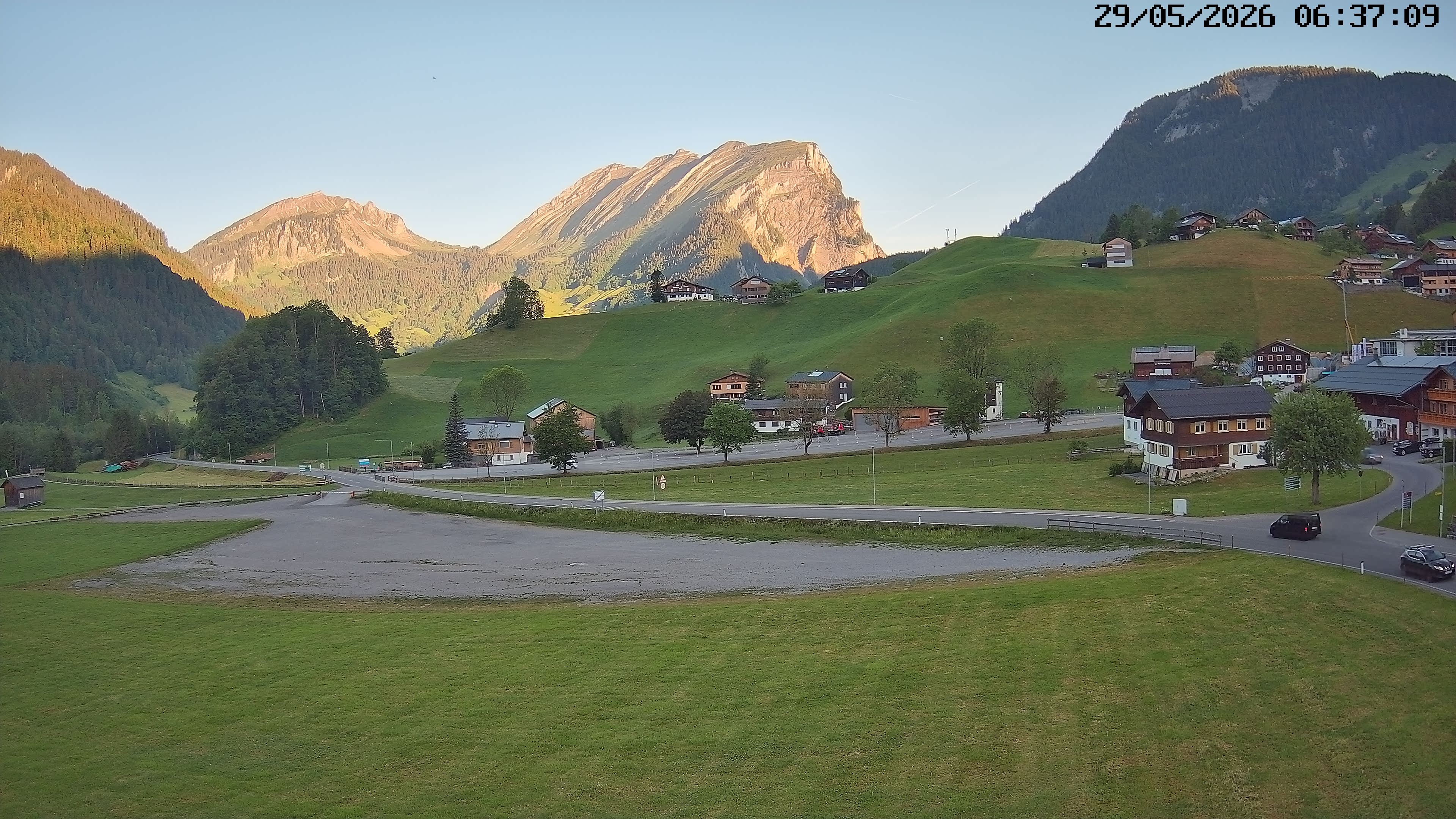 Archiv Foto Webcam Schoppernau: Ausblick Hotel Elisabeth