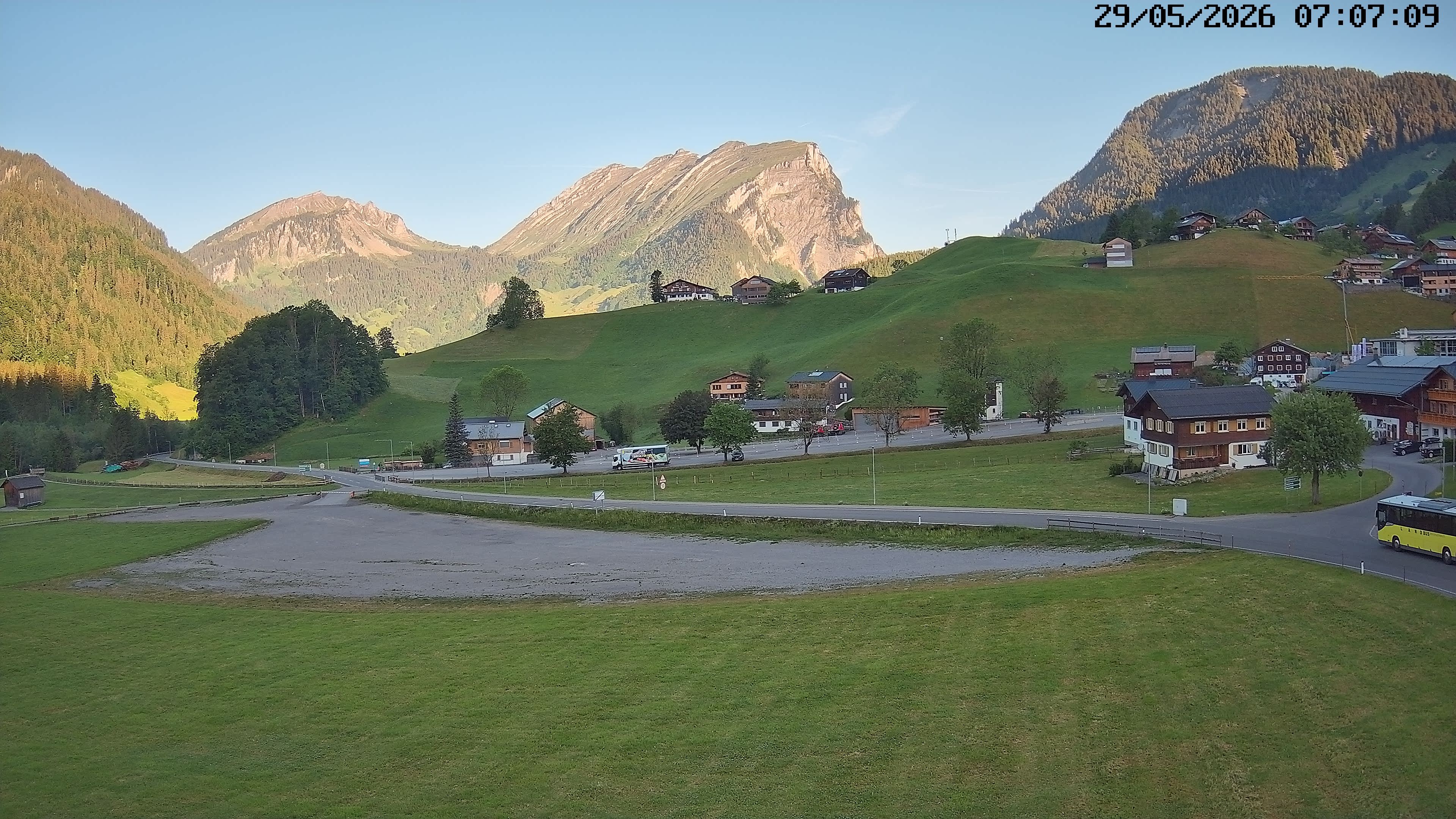 Archiv Foto Webcam Schoppernau: Ausblick Hotel Elisabeth