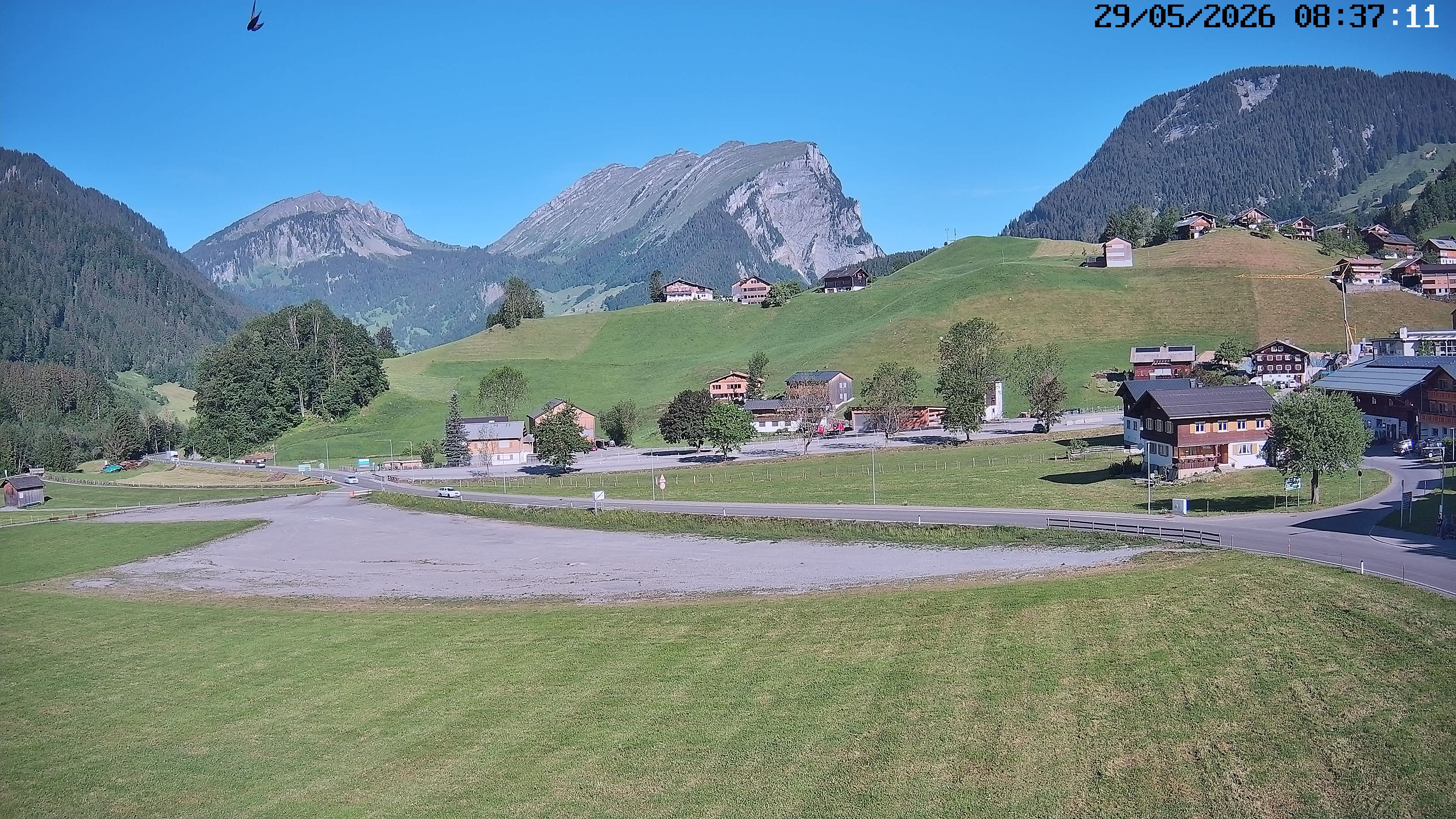 Archiv Foto Webcam Schoppernau: Ausblick Hotel Elisabeth