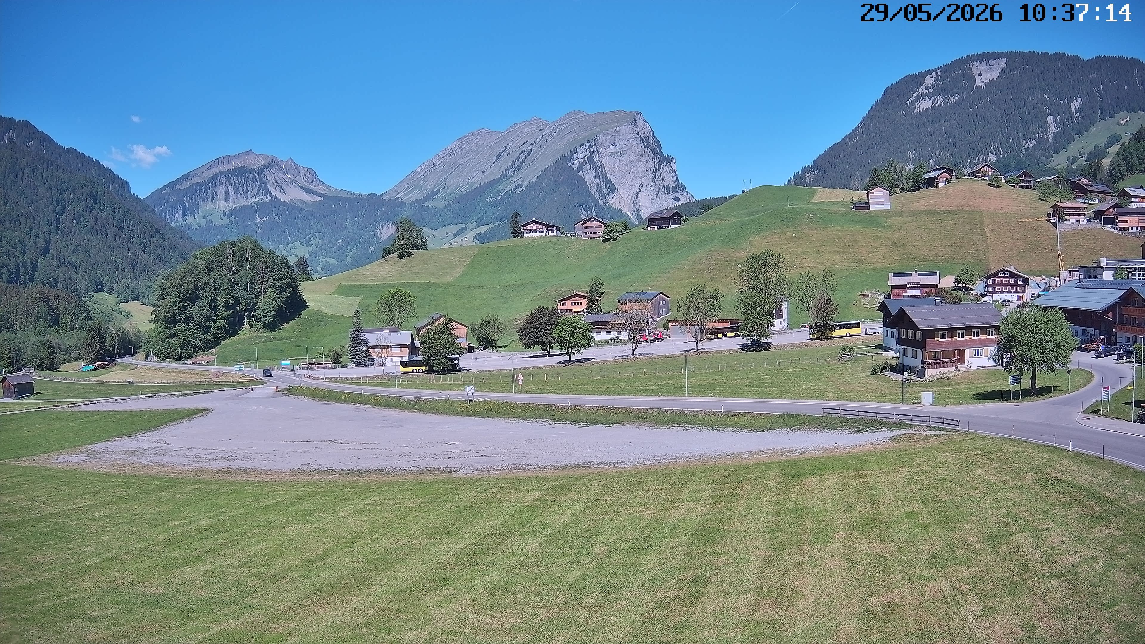Archiv Foto Webcam Schoppernau: Ausblick Hotel Elisabeth