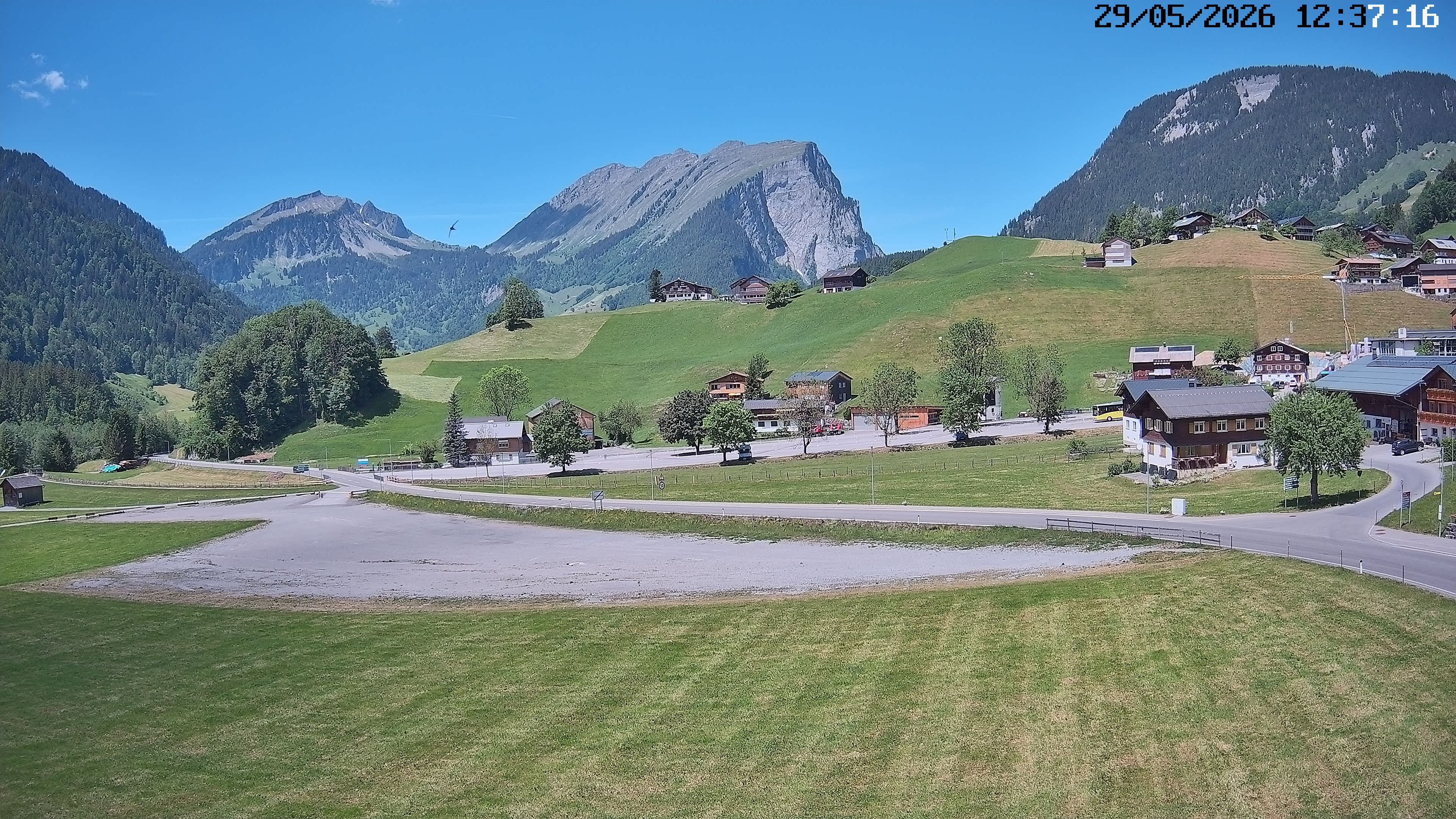Archiv Foto Webcam Schoppernau: Ausblick Hotel Elisabeth