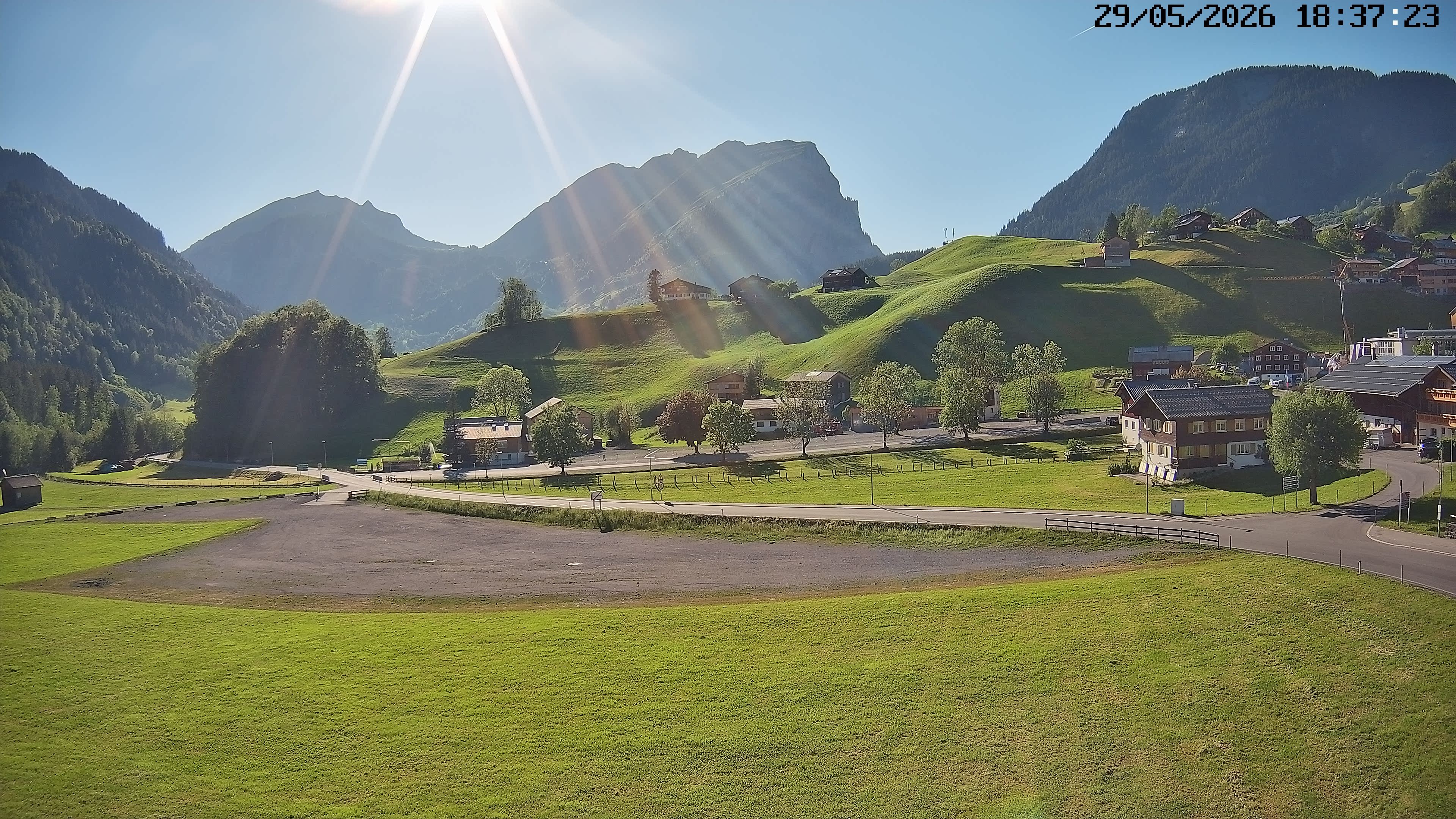 Archiv Foto Webcam Schoppernau: Ausblick Hotel Elisabeth