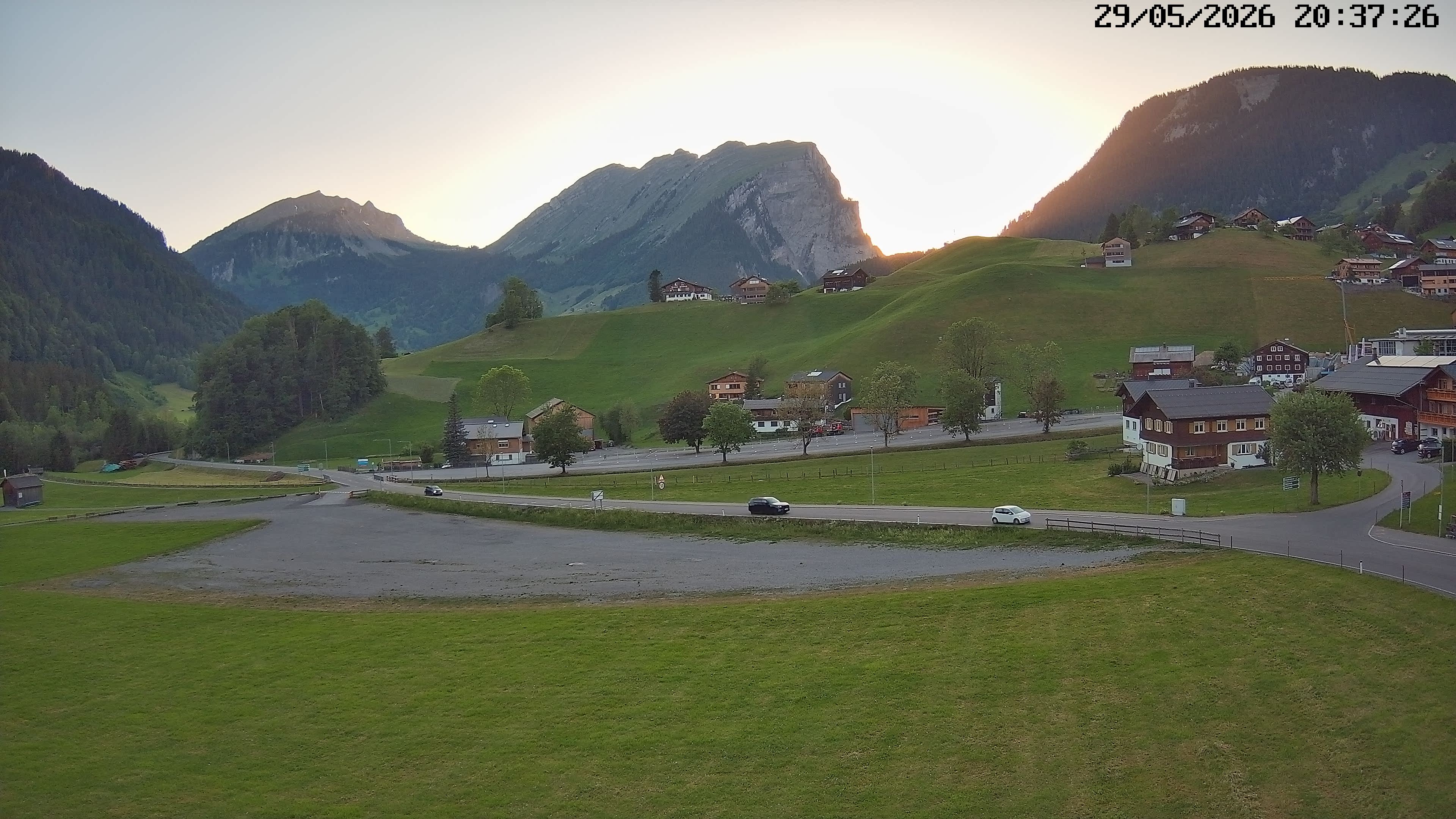 Archiv Foto Webcam Schoppernau: Ausblick Hotel Elisabeth