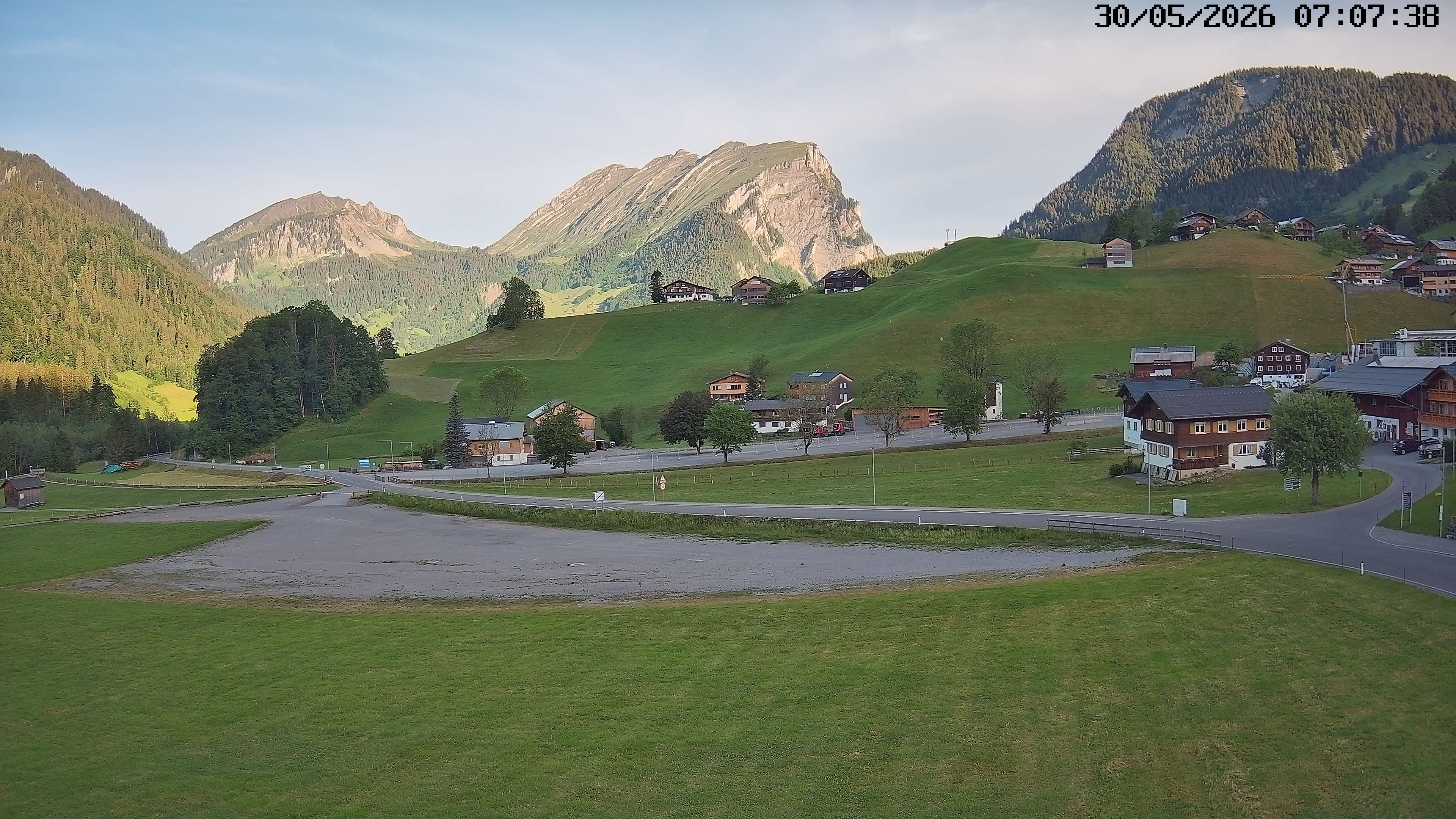 Archiv Foto Webcam Schoppernau: Ausblick Hotel Elisabeth