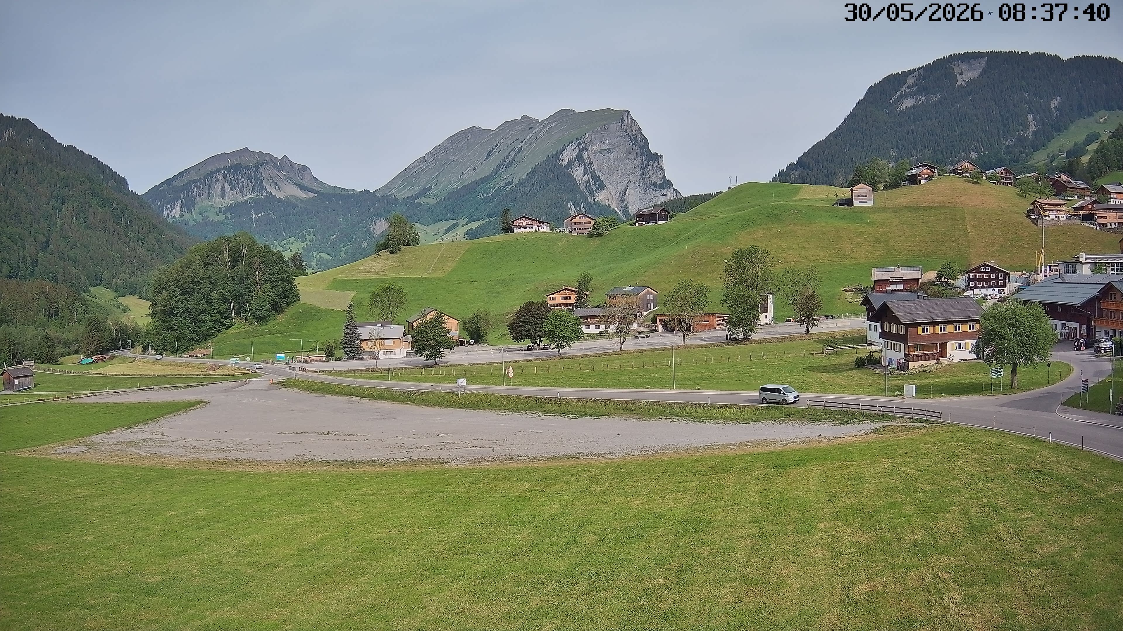 Archiv Foto Webcam Schoppernau: Ausblick Hotel Elisabeth