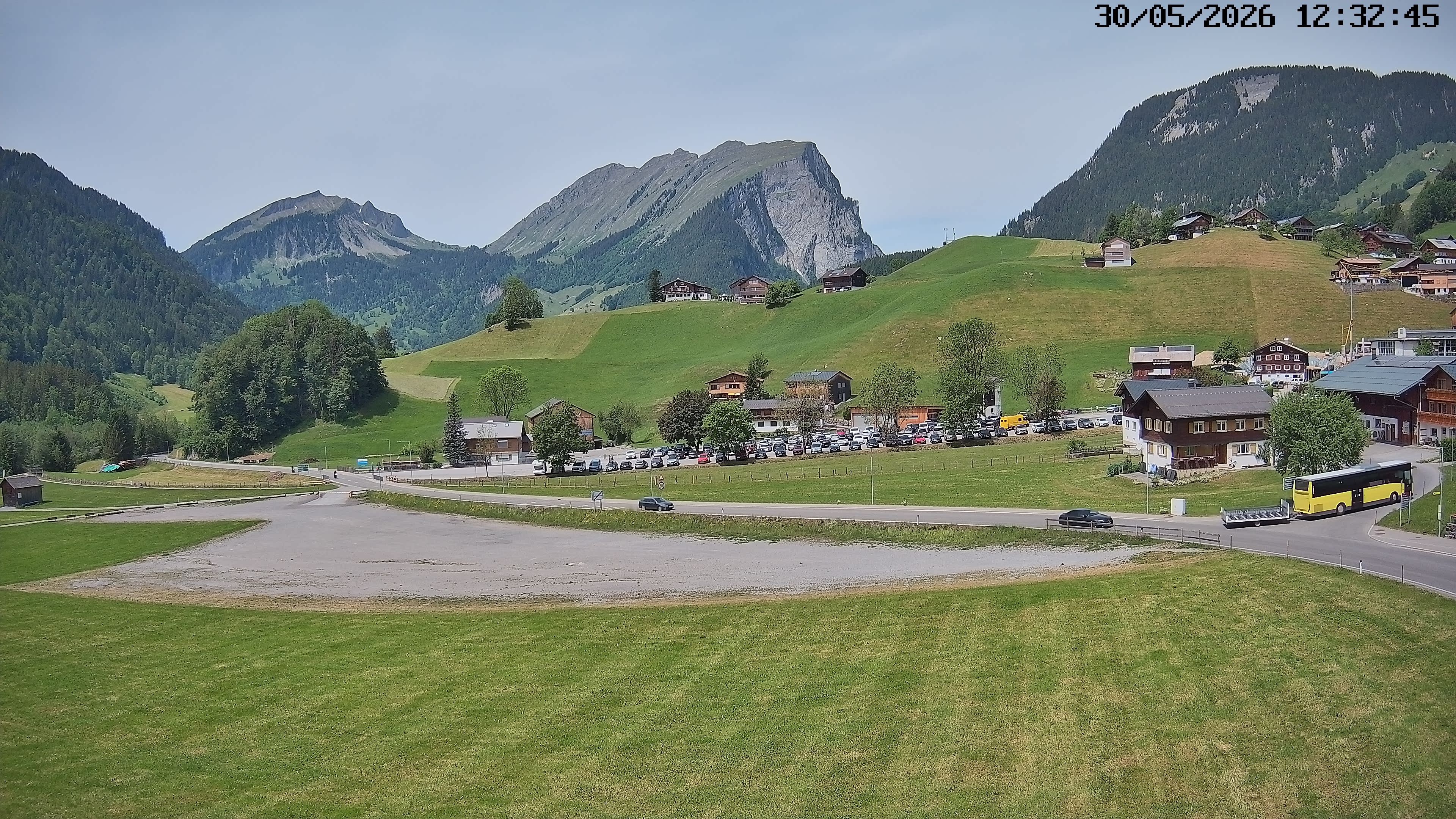 Archiv Foto Webcam Schoppernau: Ausblick Hotel Elisabeth