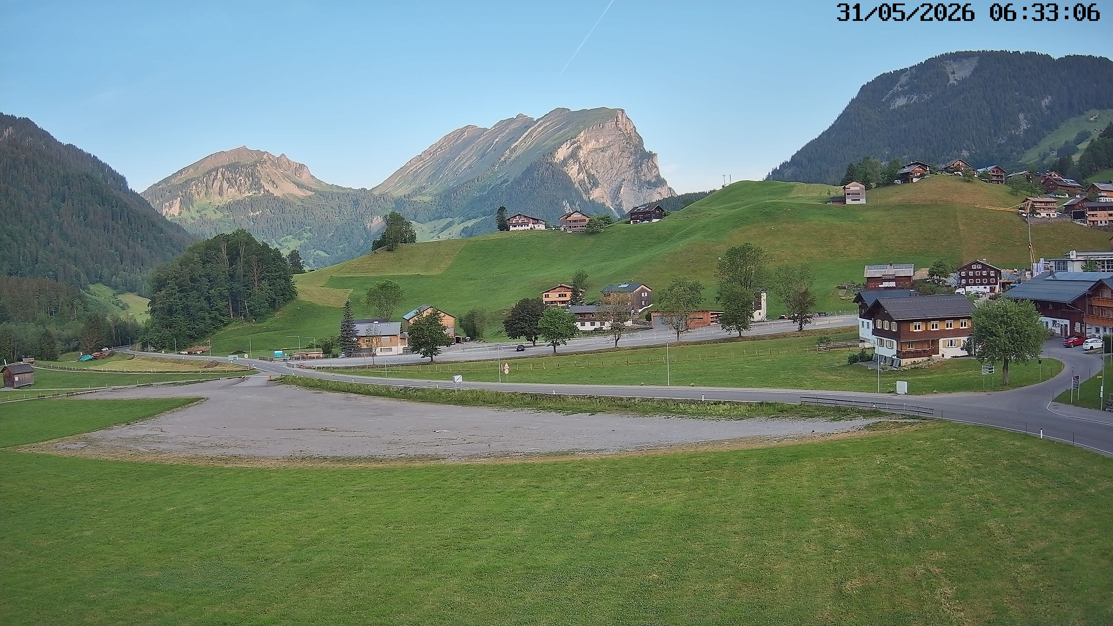 Archiv Foto Webcam Schoppernau: Ausblick Hotel Elisabeth