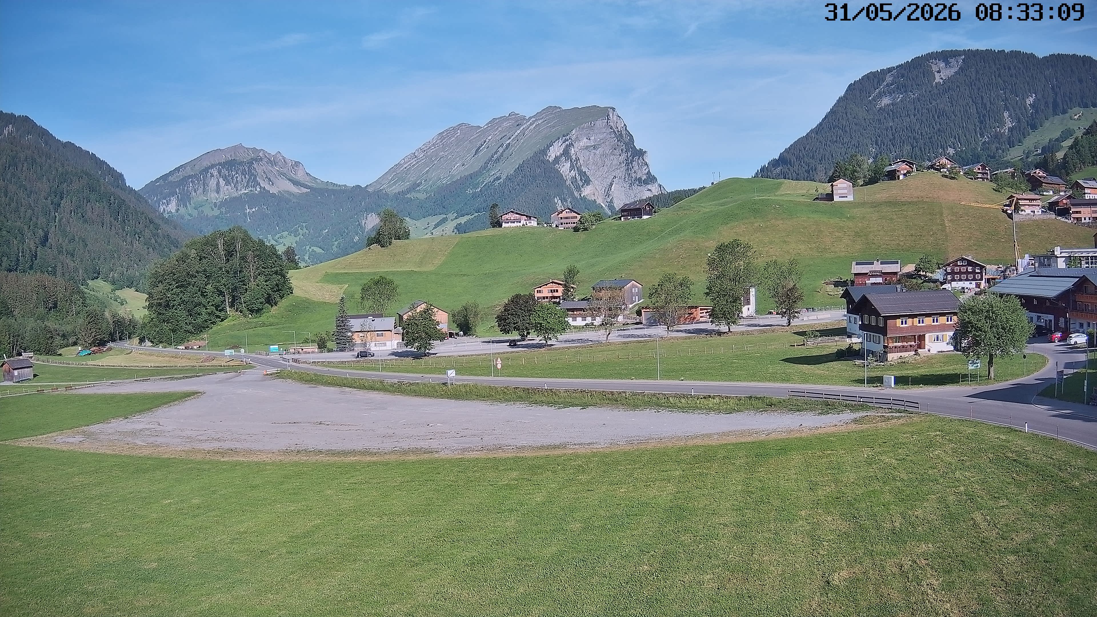 Archiv Foto Webcam Schoppernau: Ausblick Hotel Elisabeth