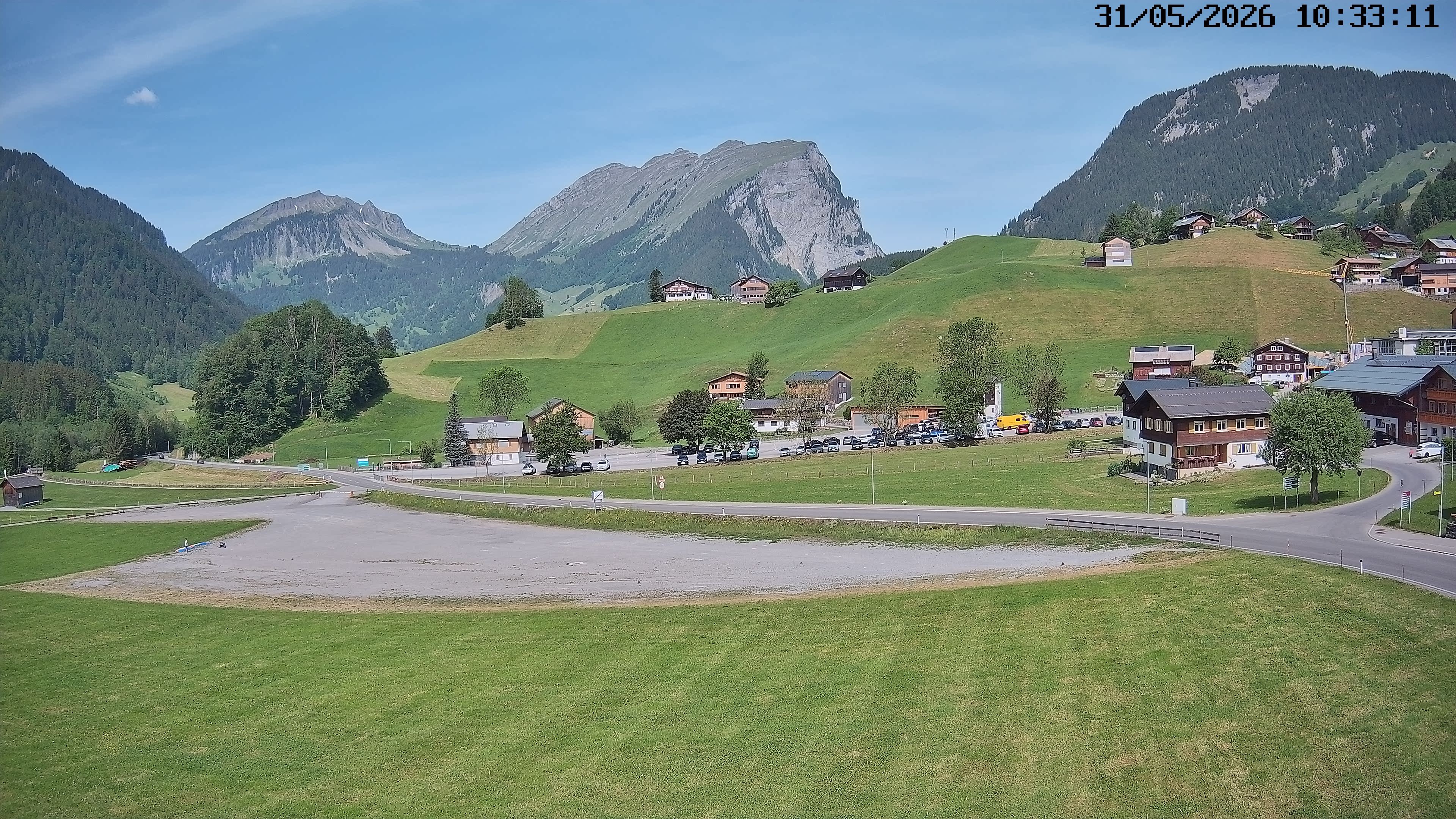 Archiv Foto Webcam Schoppernau: Ausblick Hotel Elisabeth